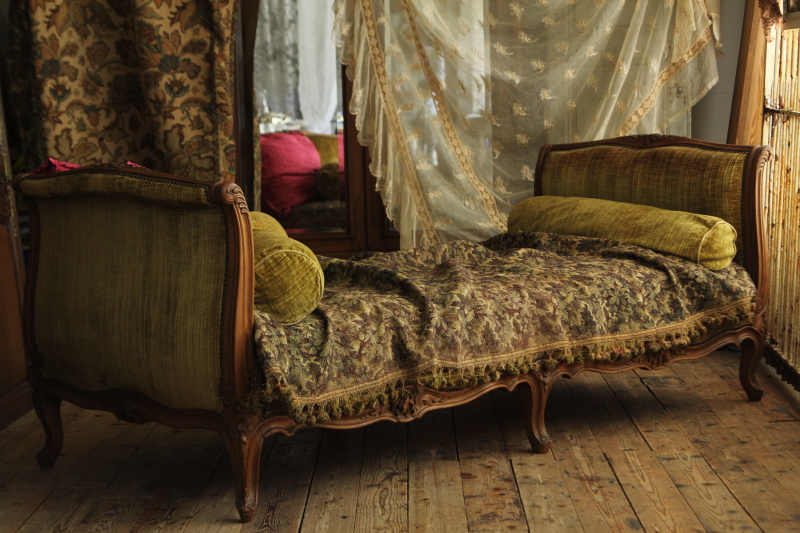 アンティークデイベッド ソファーベッド シングルベッド ルイ15世