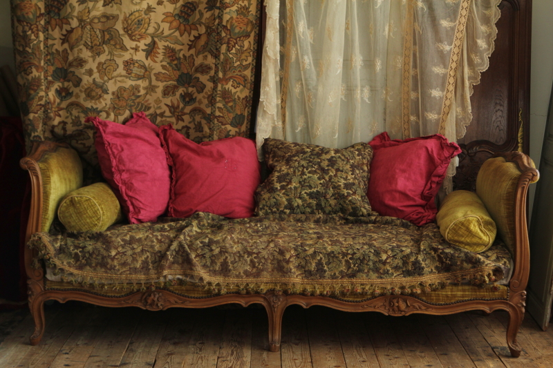 アンティークデイベッド ソファーベッド シングルベッド ルイ15世