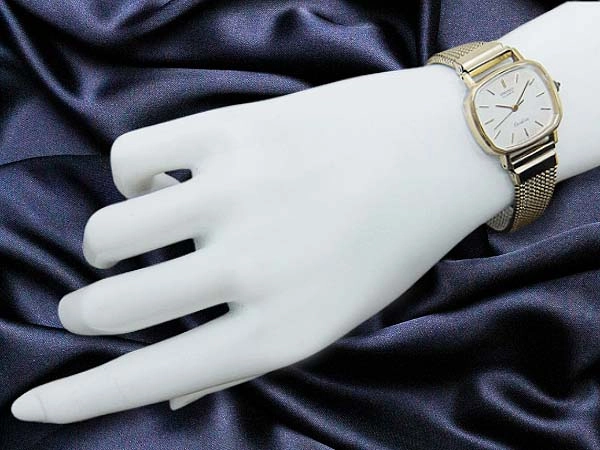 JA-2812| セイコー エクセリーヌ 1421-5450 10K/SS スクエア