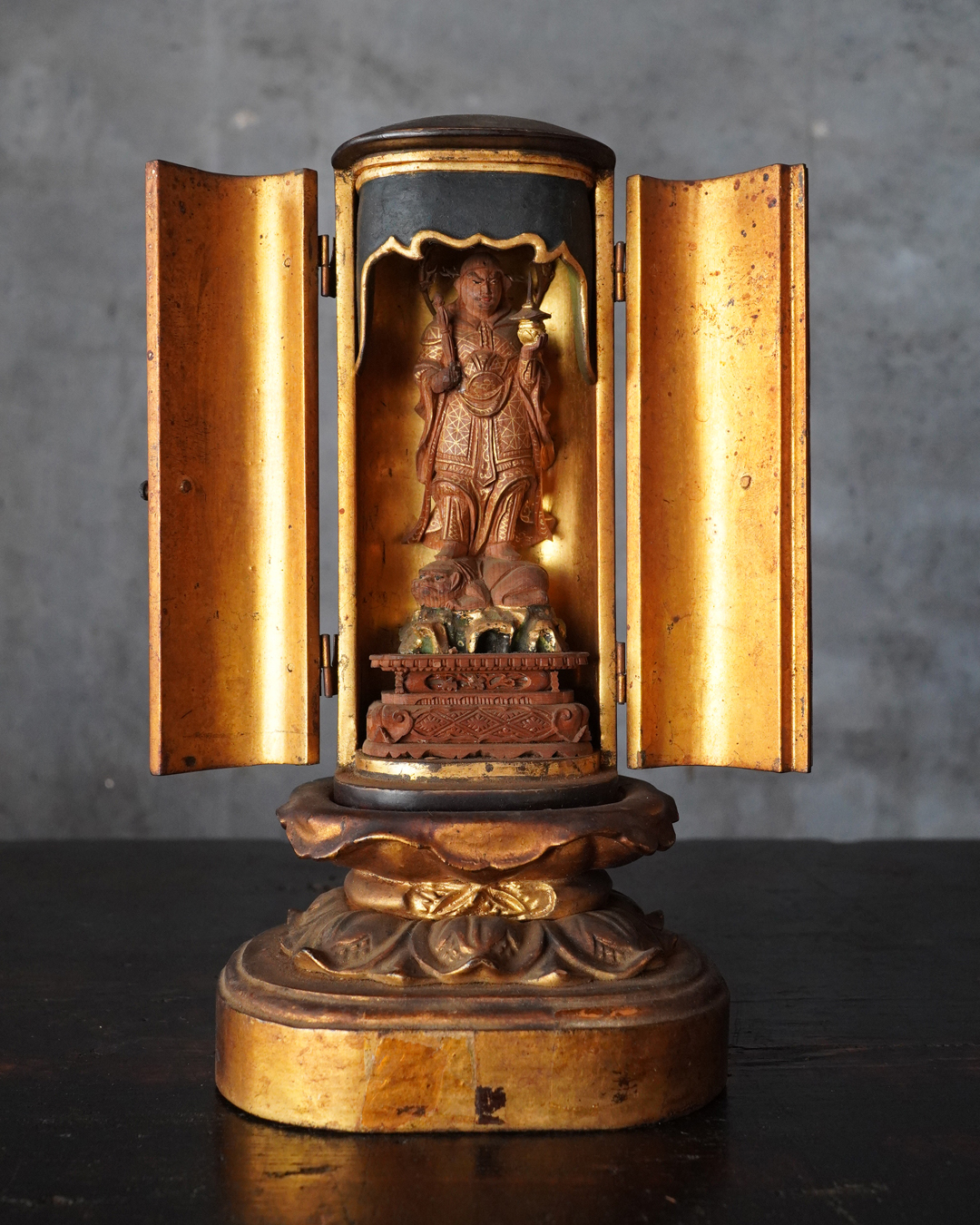 厨子入毘沙門天像 - 古美術 三坂堂 online shop