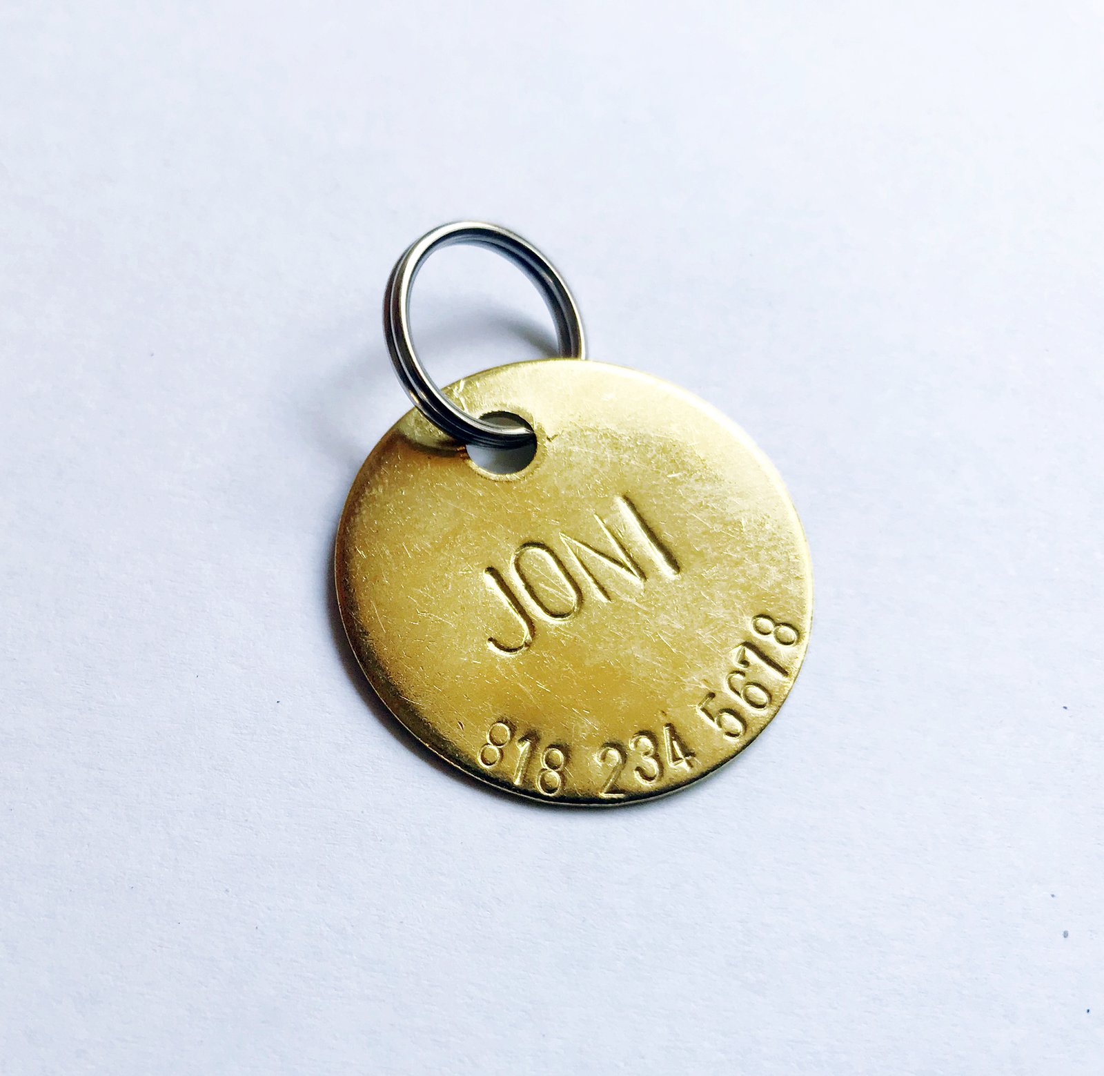 CUSTOM HAND HAMMERED PET ID TAG | chaparral studio