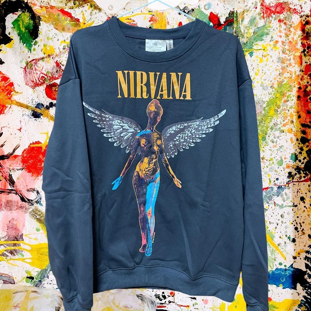 NIRVANA ニルヴァーナ スウェット トレーナー メンズ グレー カート