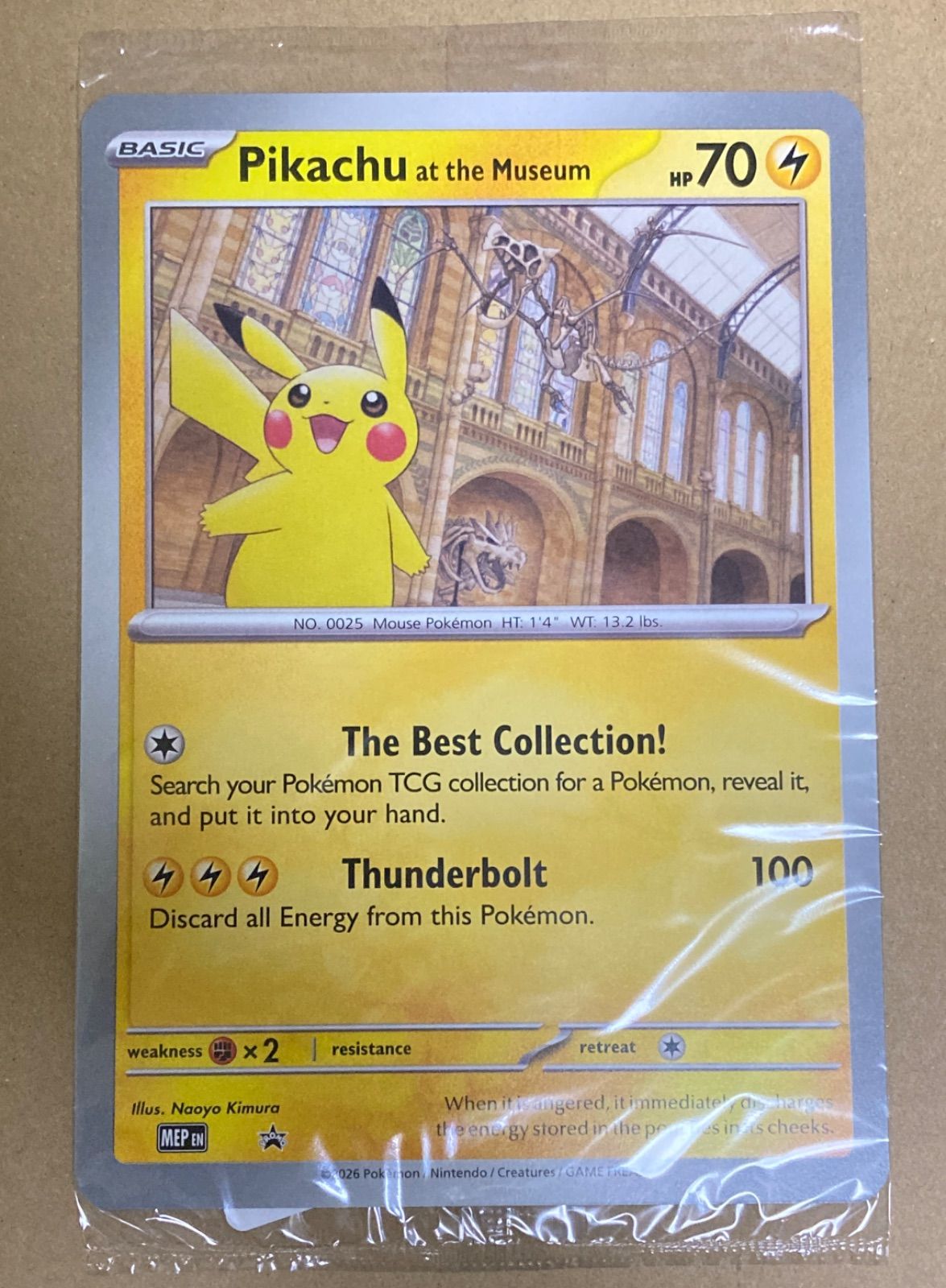 未開封】Pikachu at the Museum ポケモンカード ポケカ ピカチュウ