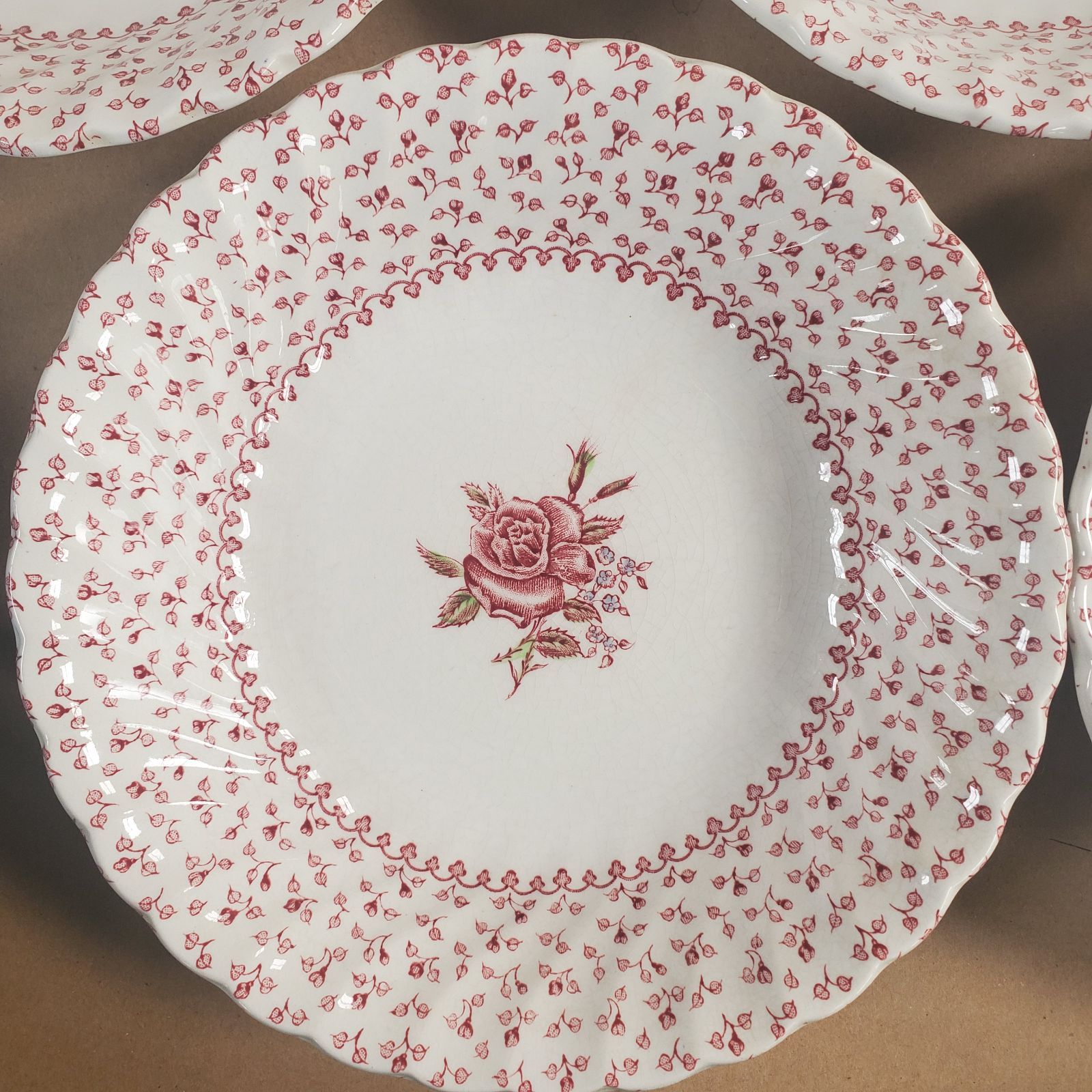 5枚セット ジョンソンブラザーズ JOHNSON BROTHERS ローズブーケ 皿