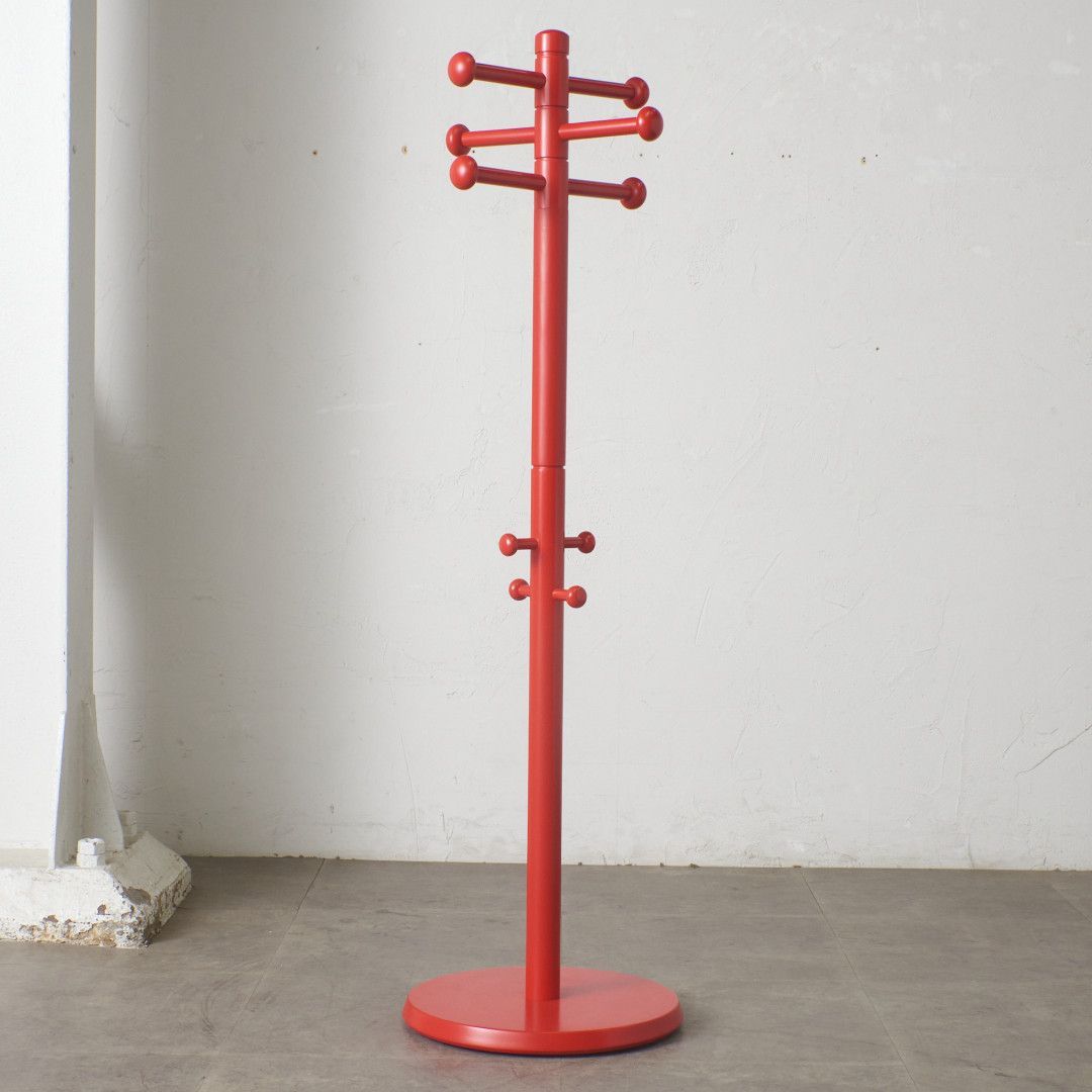 IDC大塚家具 秋田木工 ポールハンガー ビーチ ポールスタンド 帽子掛け