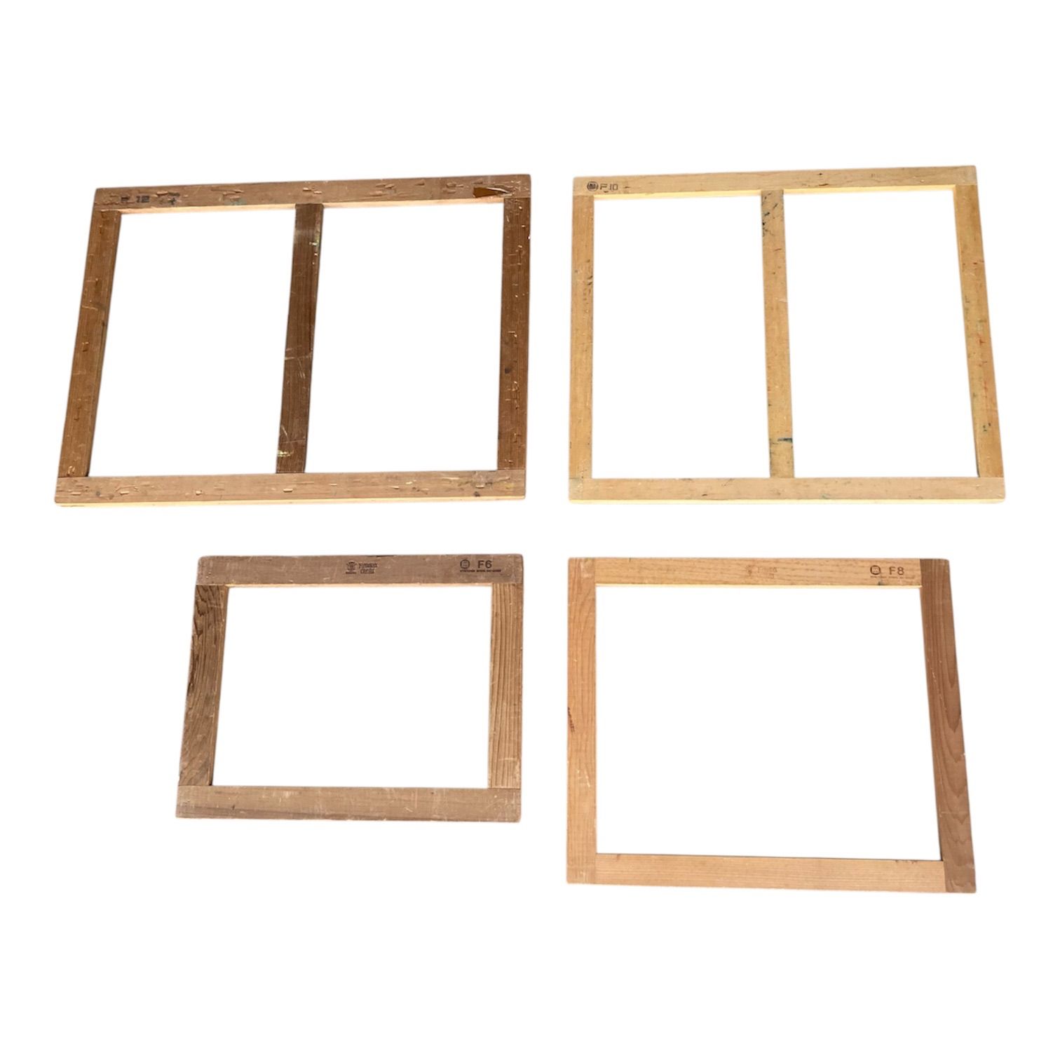 油絵用 木枠4種セット】F6 F8 F10 F12 FUNAOKA含む キャンバス枠 中古