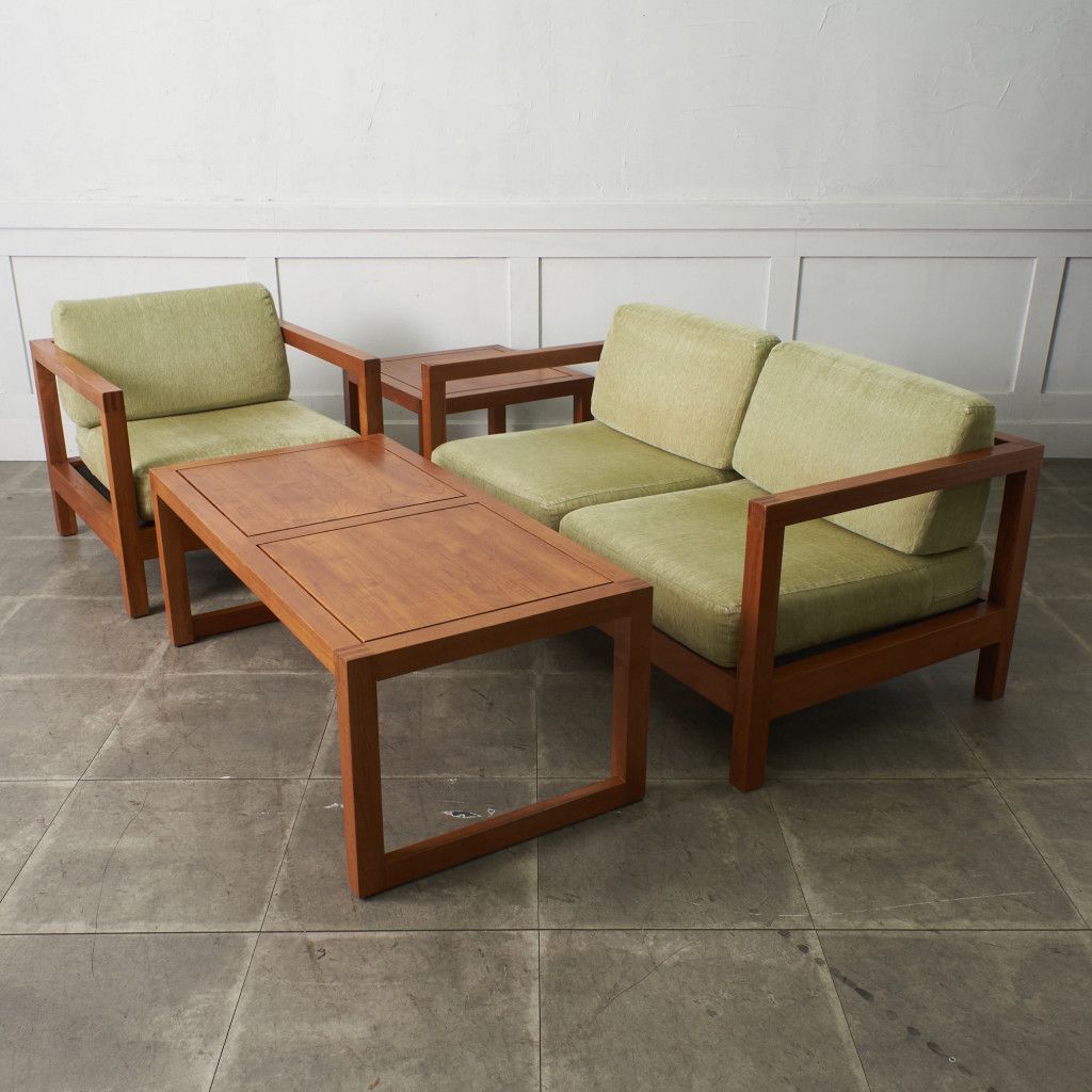 スキャンティーク SCANTEAK チーク 無垢材 2人掛け ソファ 2シーター