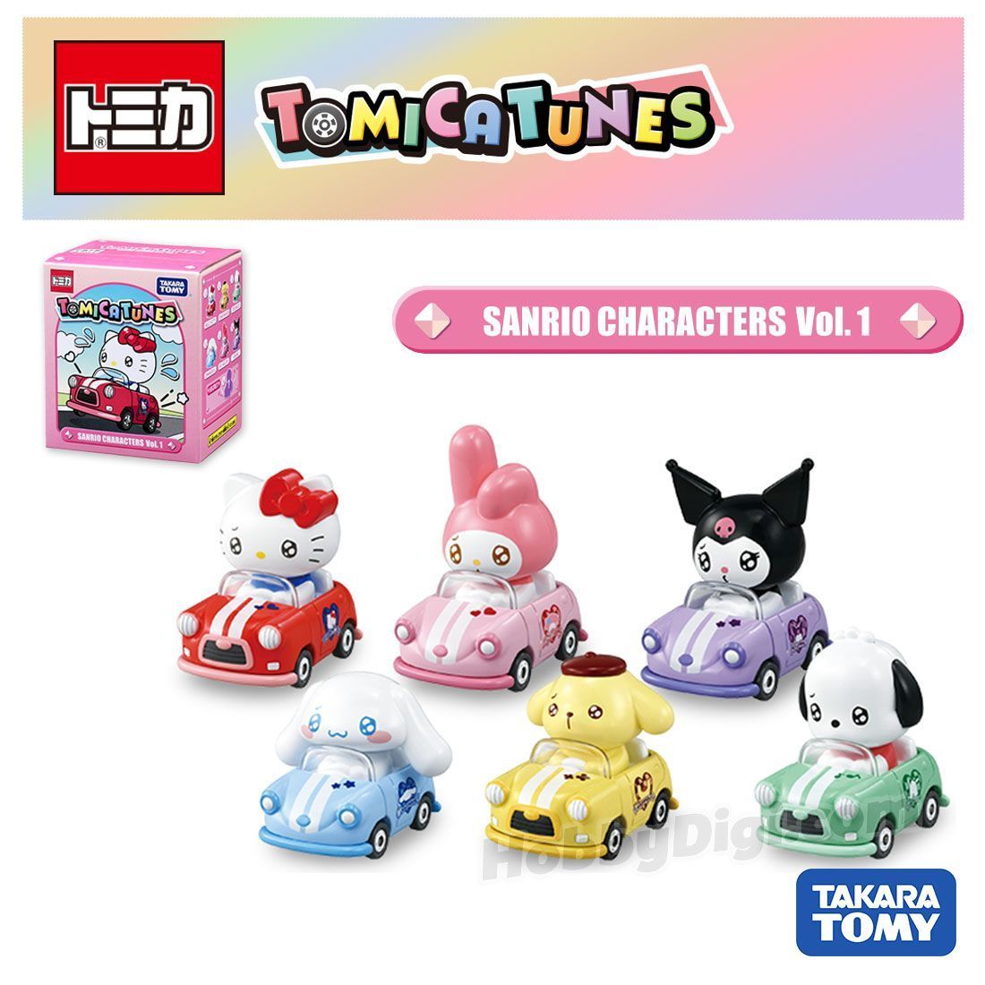 BOX販売(6ヶ入)：送料無料】シークレット サンリオ ドリームトミカ