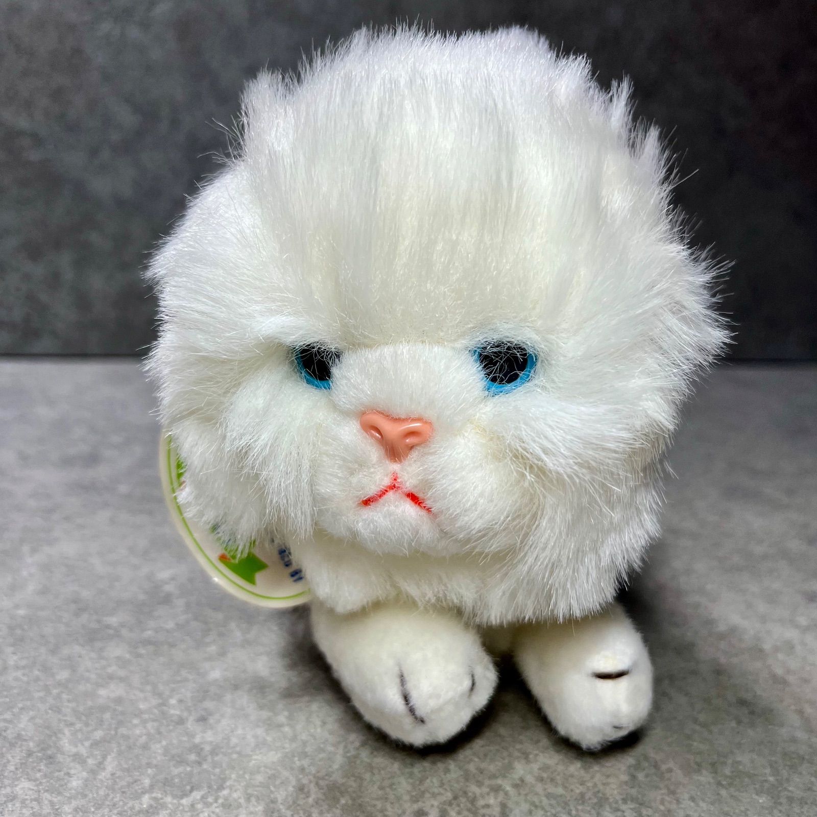 ファースト社 ペルシャ猫 白猫 ぬいぐるみ レトロ タグ付 - メルカリ