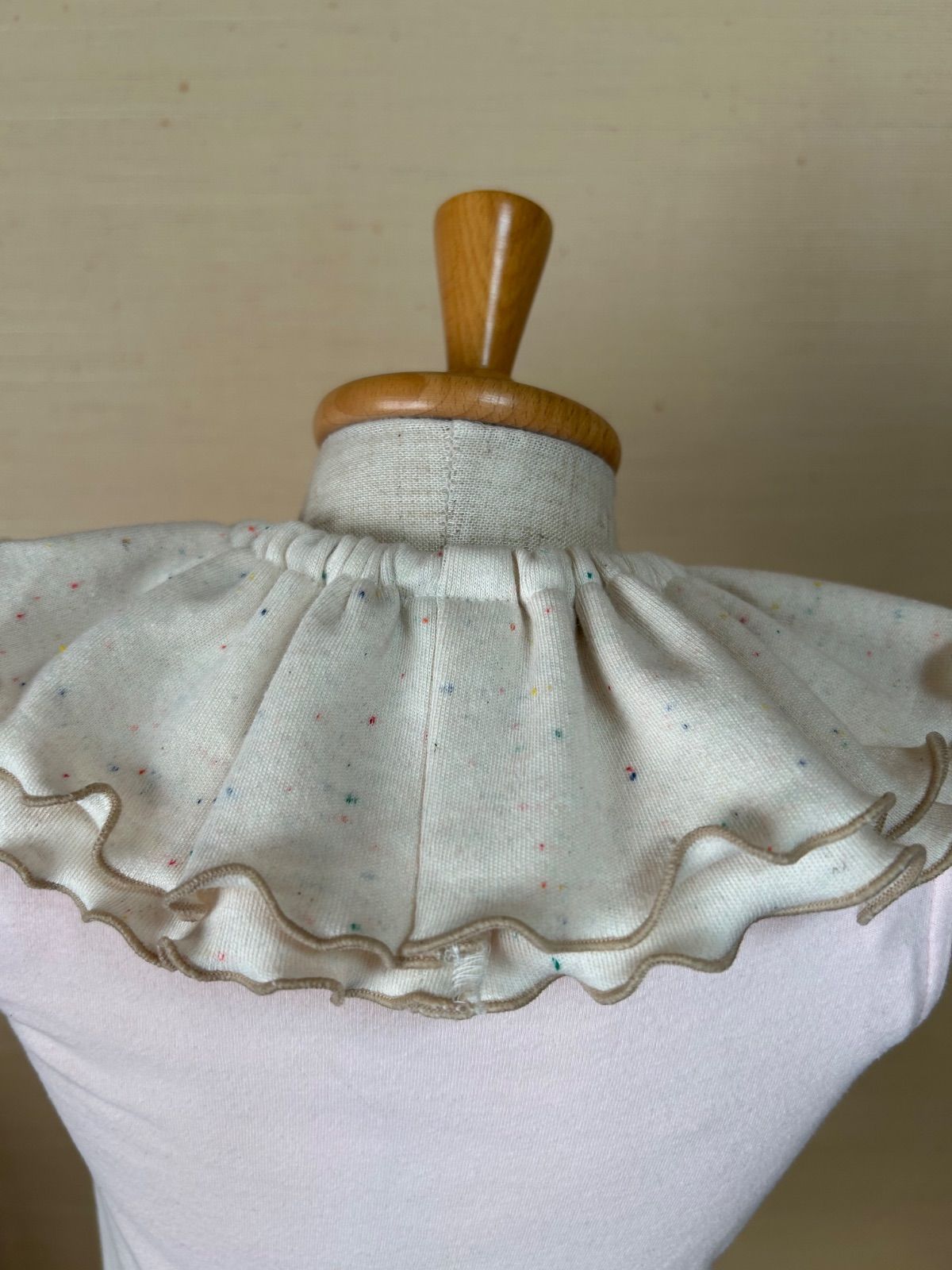 メロウスタイ 生成り つぶつぶ ハンドメイド フリルスタイ - メルカリ