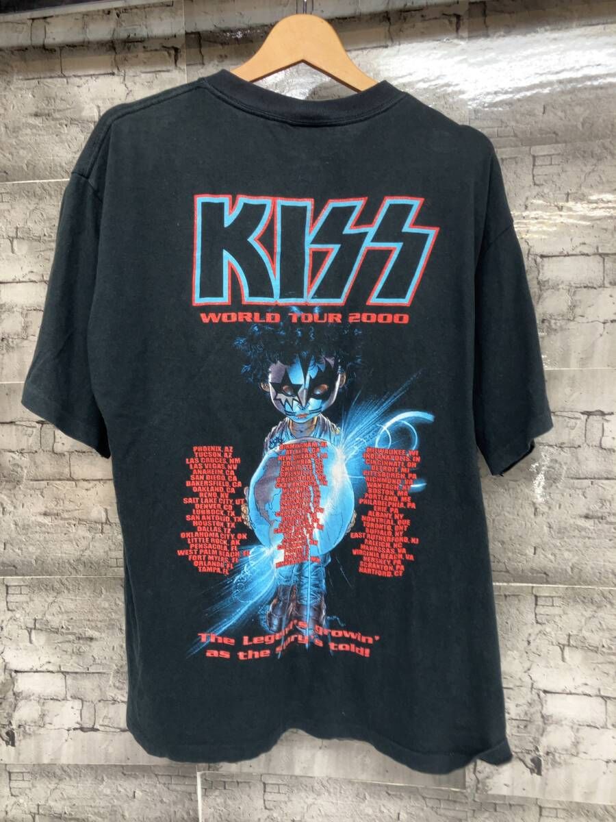 KISS FAREWELL TOUR 2000 BAND T-SHIRTS ブラック サイズL - メルカリ