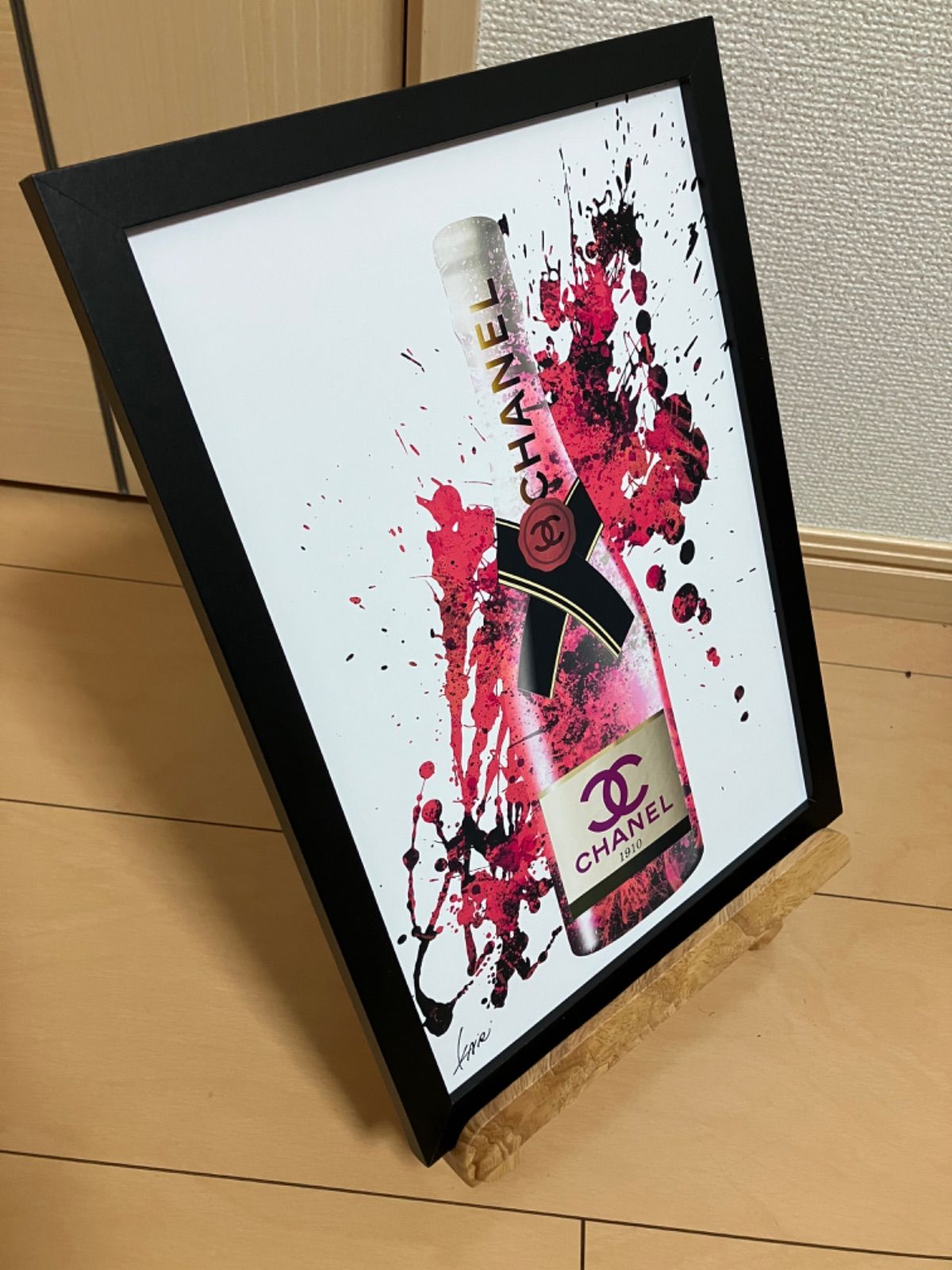 CHANEL type☆A4額装済オマージュアートインテリアポスター#275