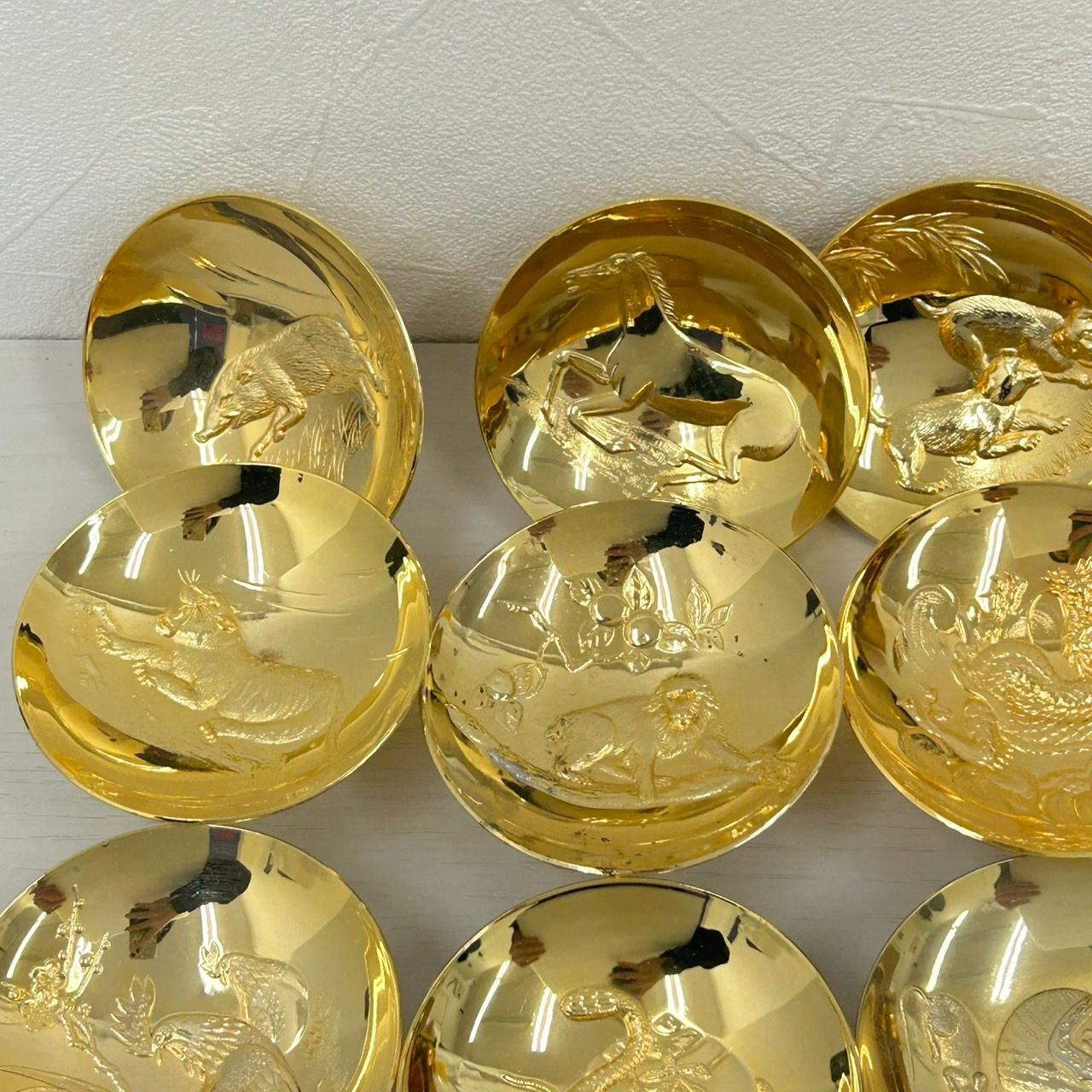 遺品整理 生前整理 杯 24KGP 金メッキ 金杯 メッキ杯 おまとめ 21点