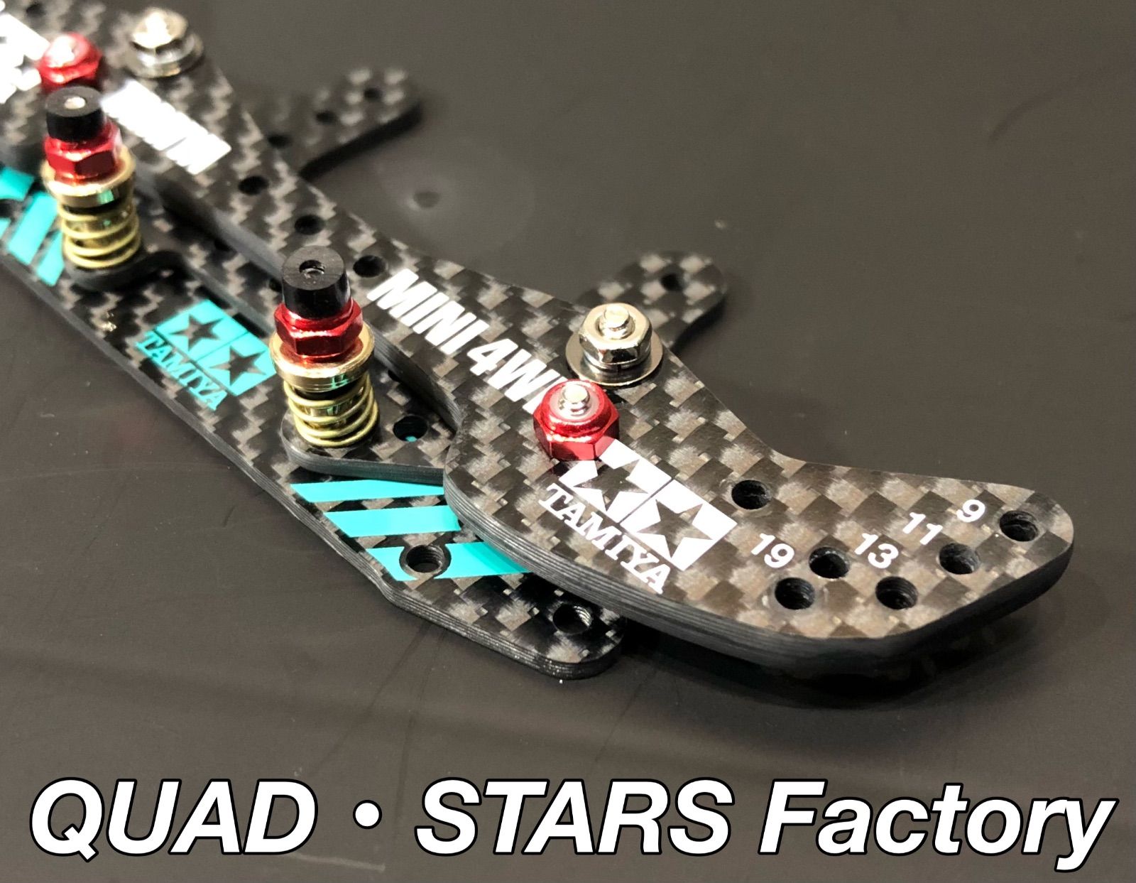 ミニ四駆・カスタムパーツ】2軸ATリジットバンパー フロントワイド