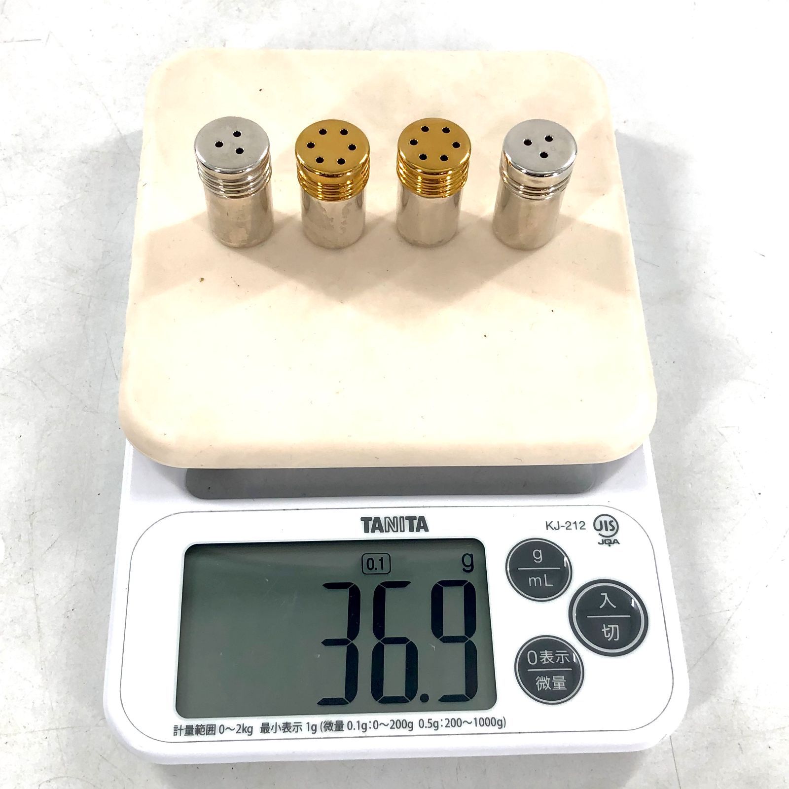 ティファニー スパイスケース 調味料入れ ソルト シルバー ゴールド