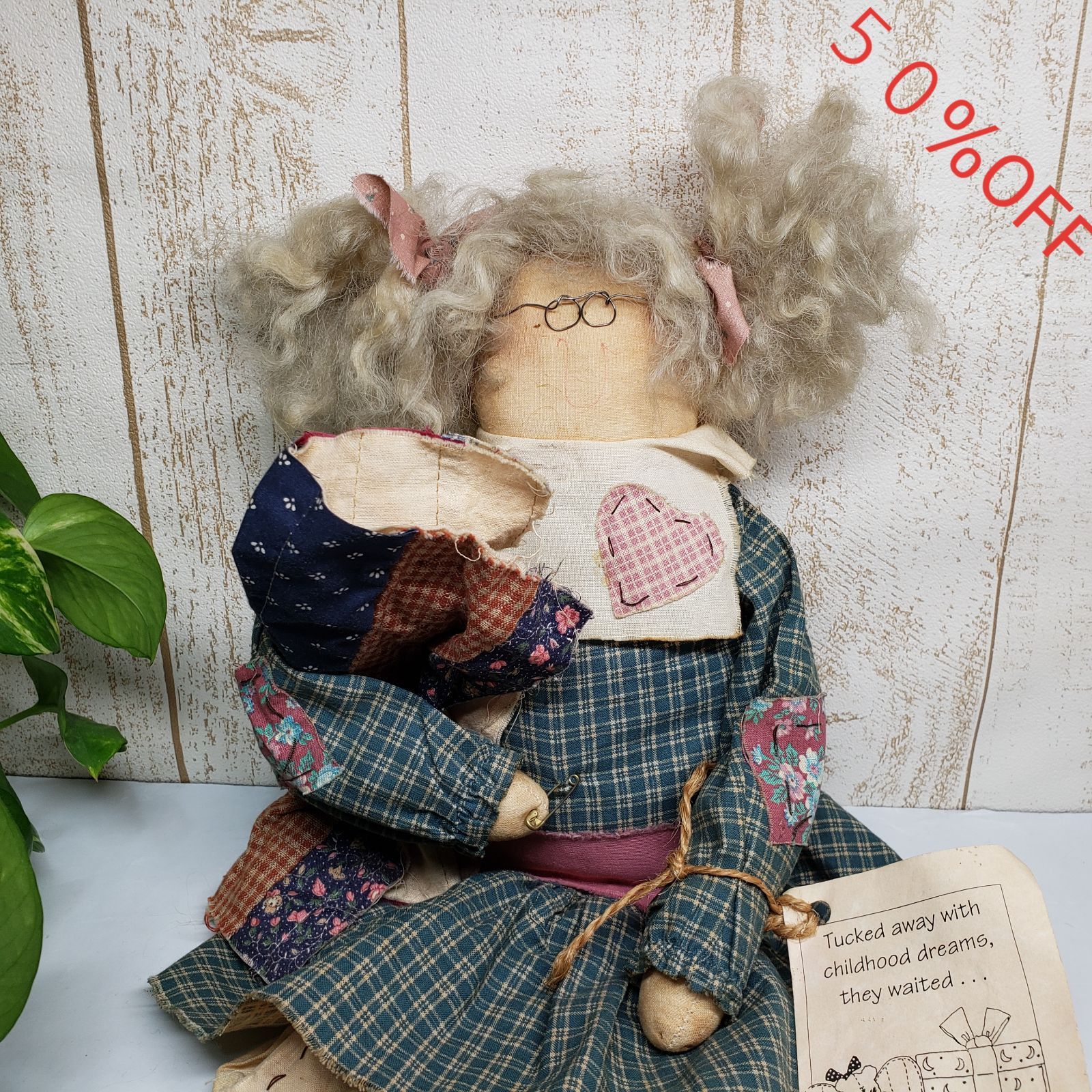 アティックベイビーズ特大カントリードール 牛さん 【公式通販】