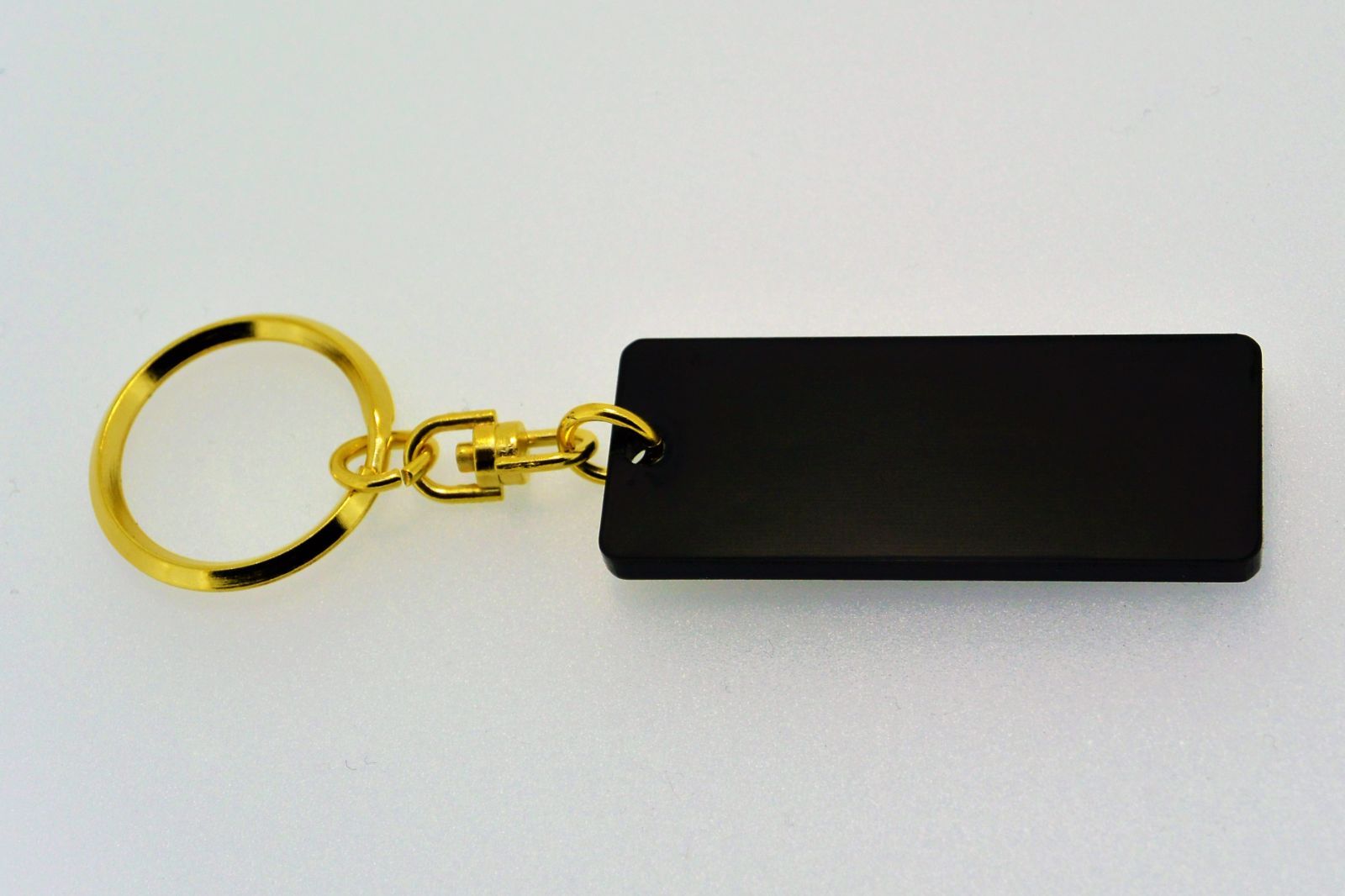 AA-248-1 Live Dio ZX 2層アクリル製 金黒 2重リング キーホルダー