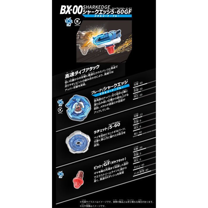 BEYBLADE X ベイブレードX BX-00 ［B4ストア限定］ シャークエッジ5