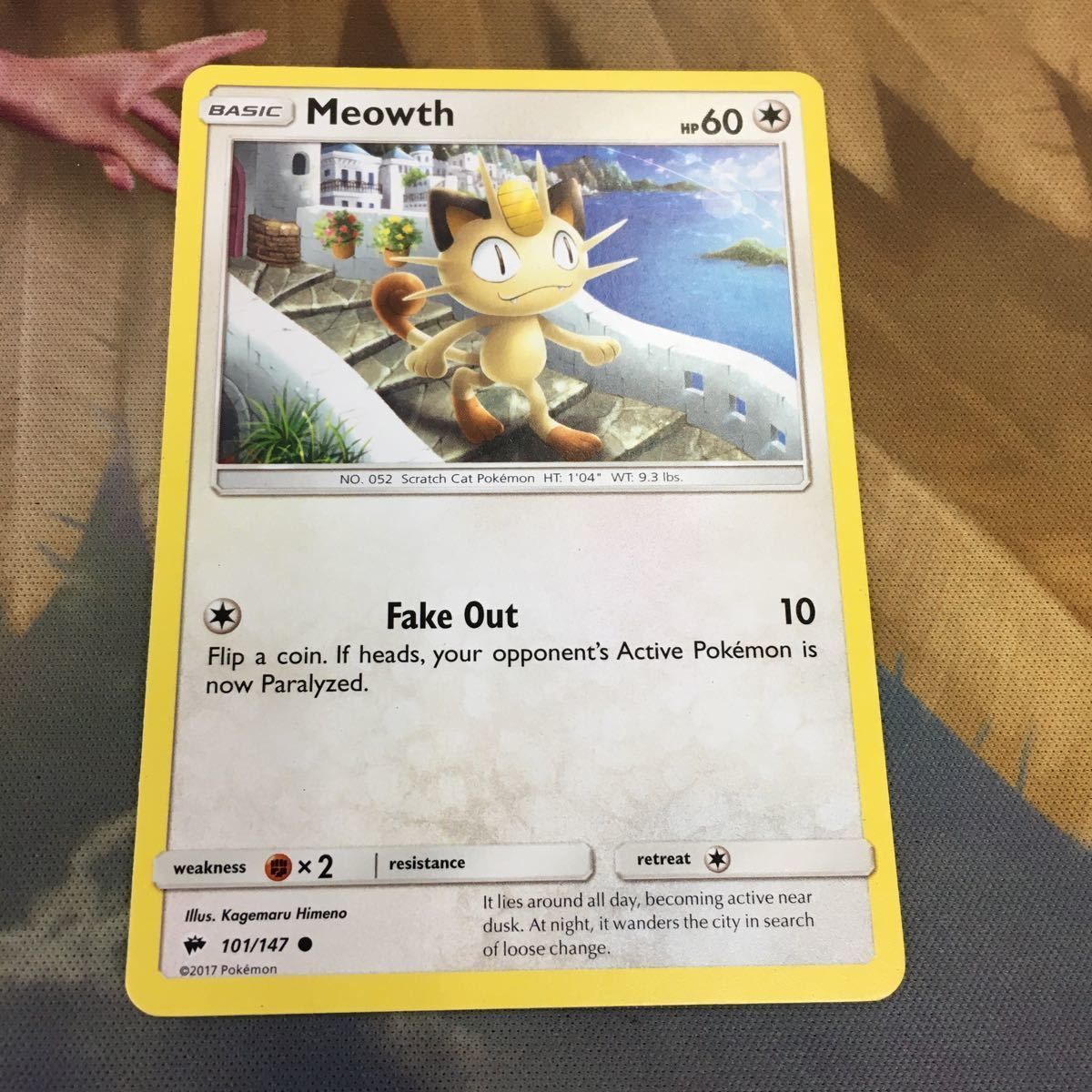 ち13 ポケモンカード 旧裏面 海外 英語版 1枚 ニャース 57 Meowth