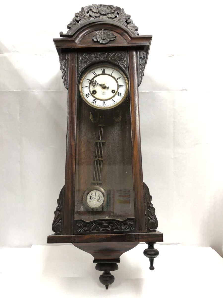 柱時計 だるま時計 石原工場製？ 珍品 ゼンマイ 昭和レトロ 精工舎