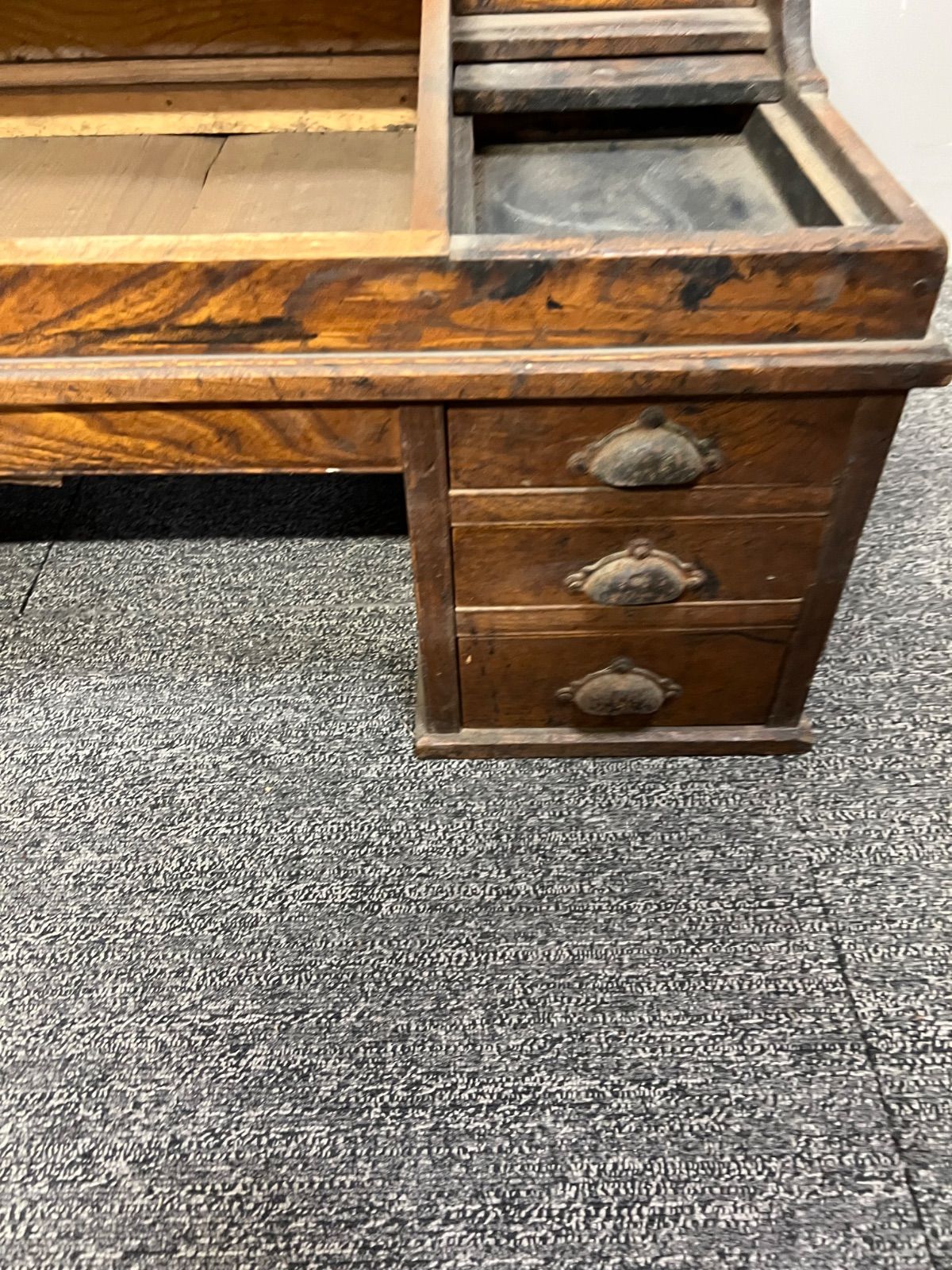 ⭐︎ 昭和 レトロ 文机 引き出し 学習机 当時物 - メルカリ