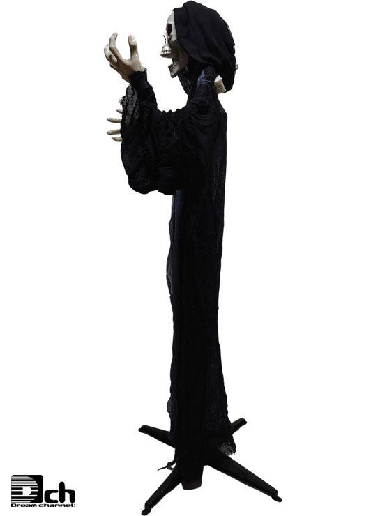 よく笑う ビリビリ光る ガイコツ お化け屋敷 ハロウィン ホラー人形