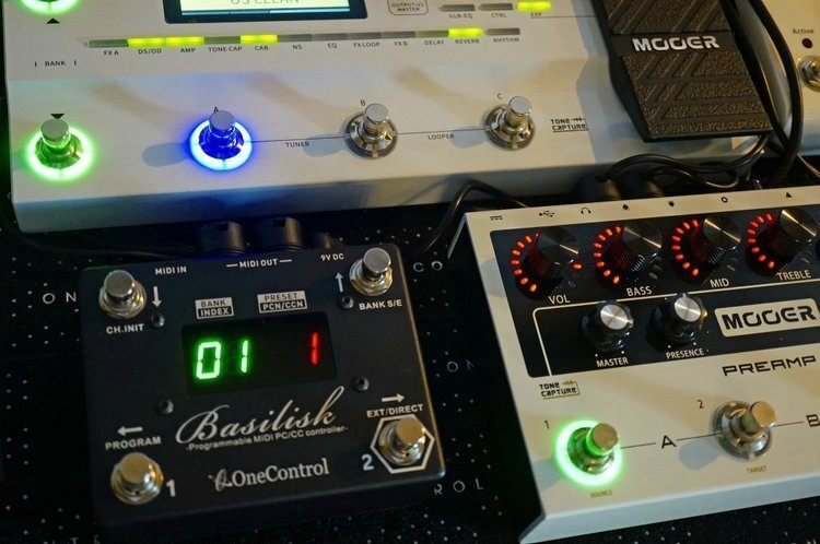 One Control Basiliskを使って、ペダルボードをMIDIでコントロール