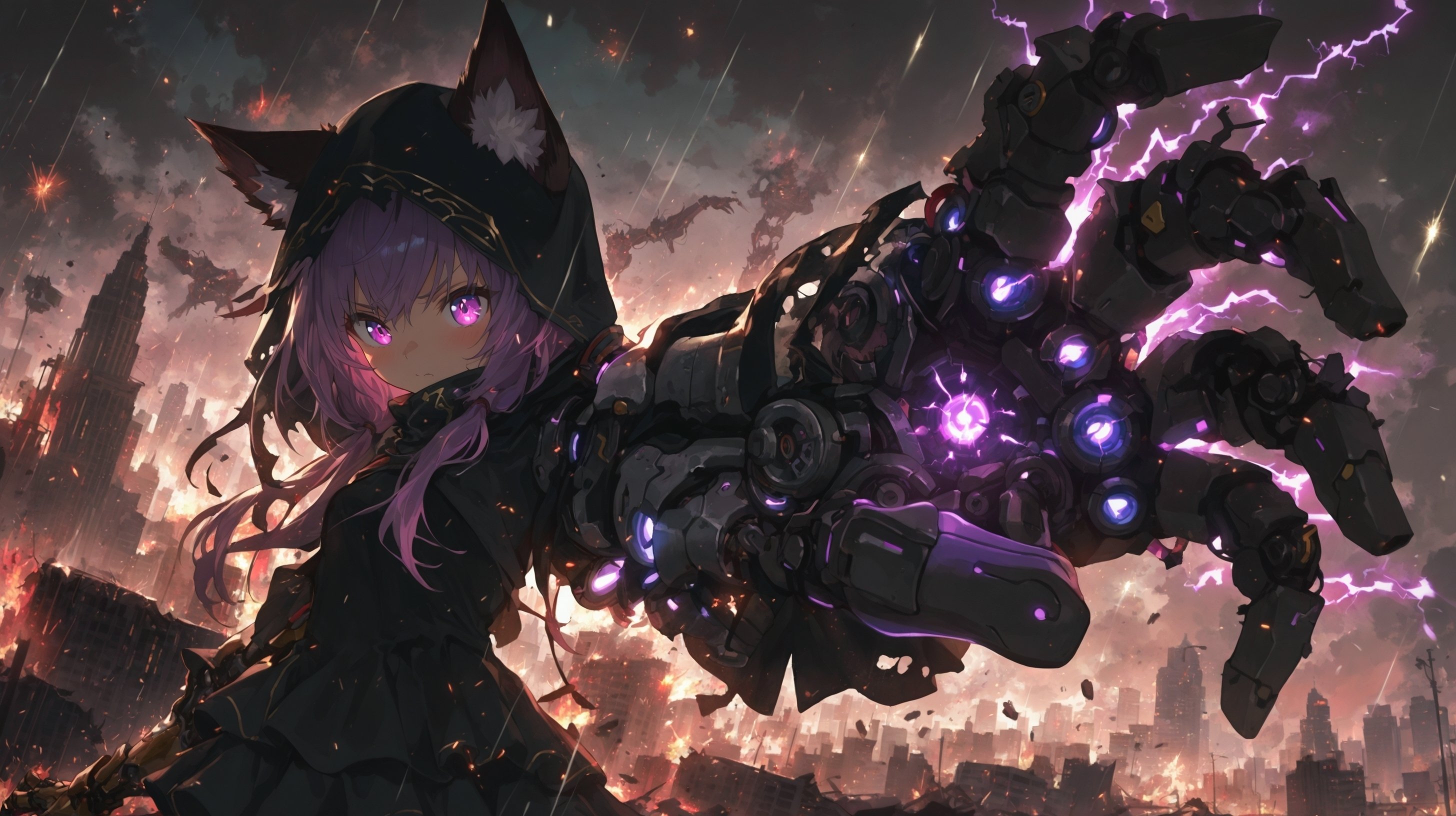 AIイラストギャラリー｜可愛くダークに！メカニックダークファンタジー