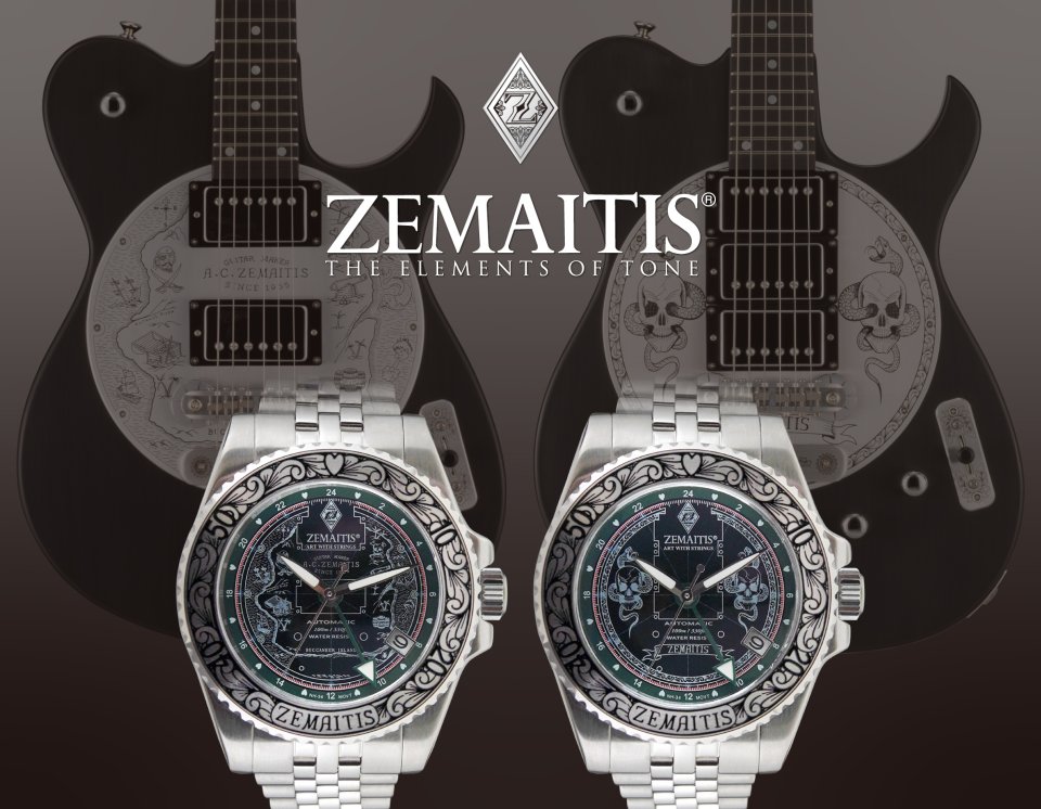 ゼマイティス・ギターのデザインをイメージした限定腕時計～第3弾
