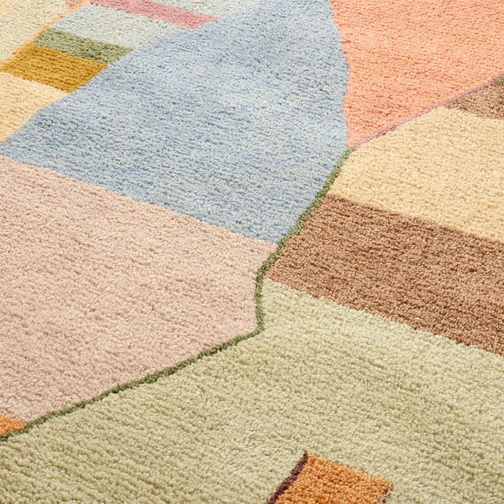 Zuri Rug - Hand-Tufted New Zealand Wool in Sand | West Elm
