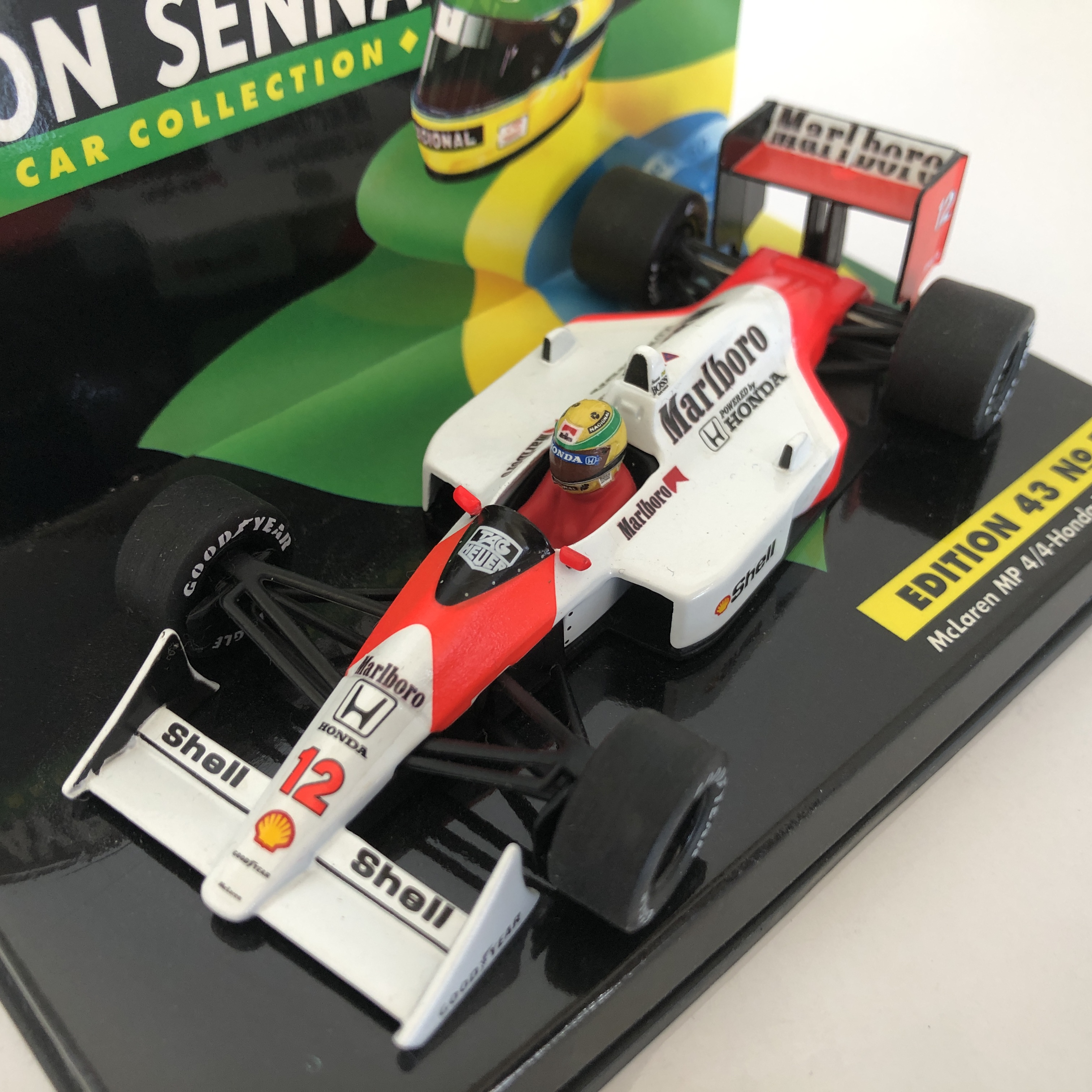 1988 Ayrton Senna | Mclaren Honda MP4/4 Turbo | 1:43 LANG Diecast