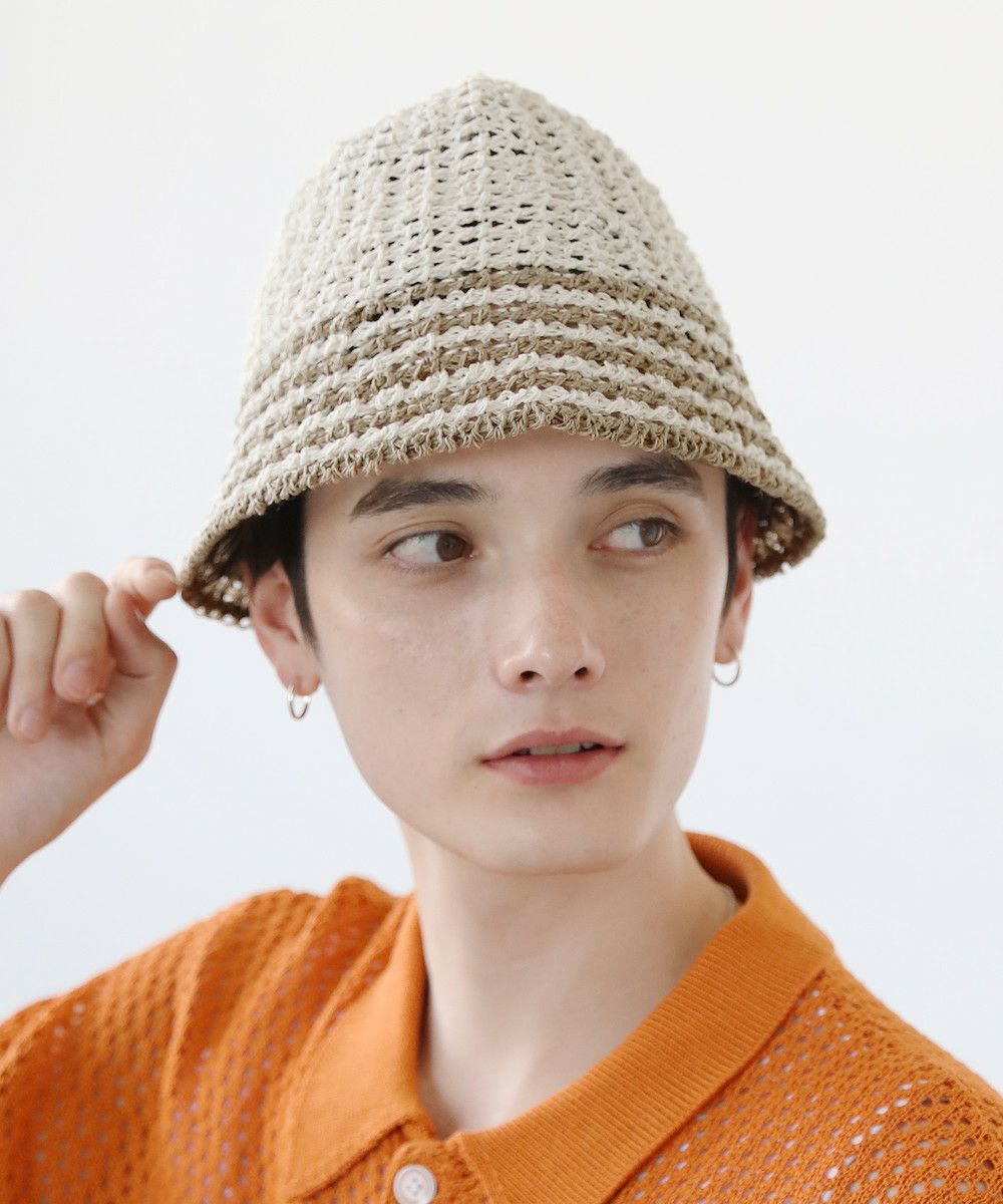 クロシェ編みライン入りバケットハット | ASTRONOMY