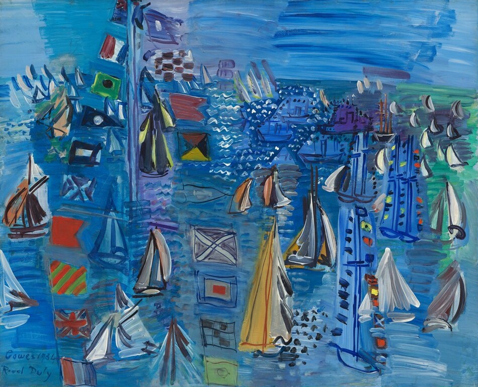 The Beach at Sainte-Adresse by Raoul Dufy