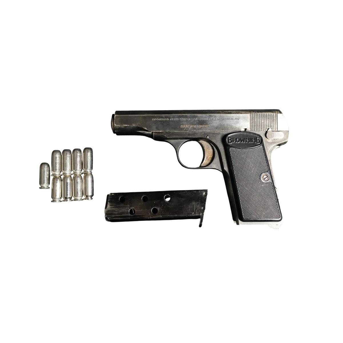 中古】コクサイ ブローニング M1910 モデルガン メタルフィニッシュ