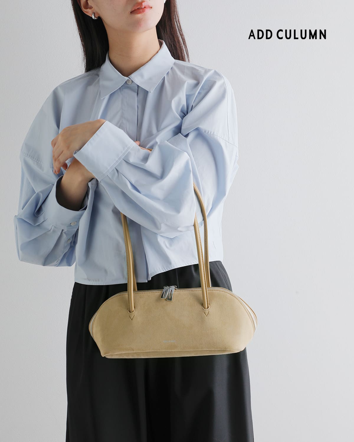 ADD CULUMN アドカラム フィグレ スエード ボストンバッグ FIGRE