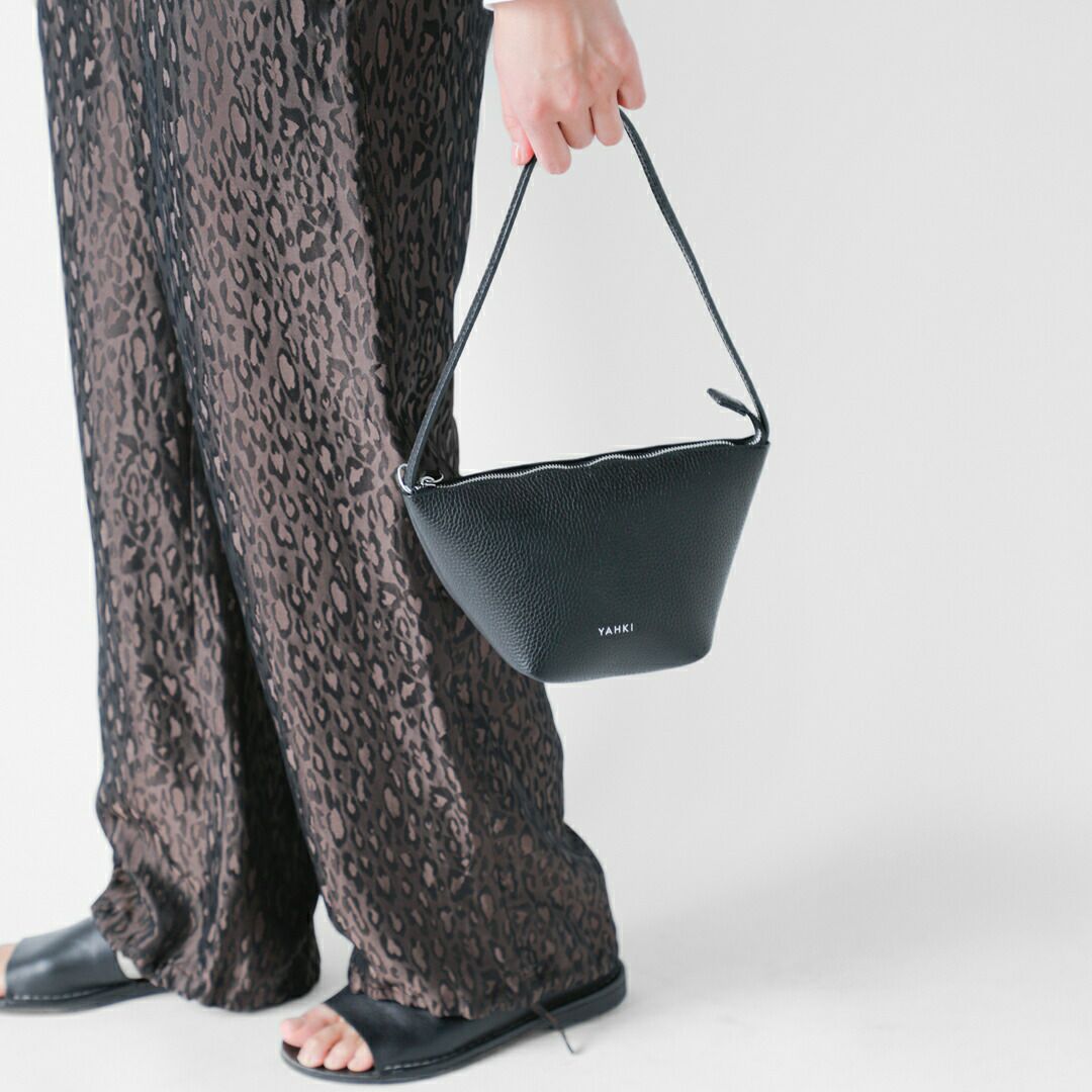 YAHKI ヤーキ シュリンク ダブルフェイスレザー ショルダーバッグ yh