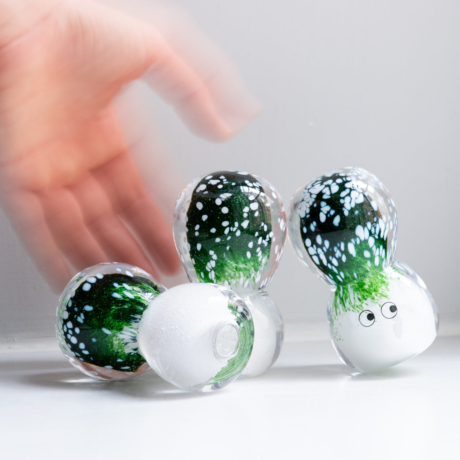 Crystal Blob - Sparkle Green Shroom – Studio Arhoj Store