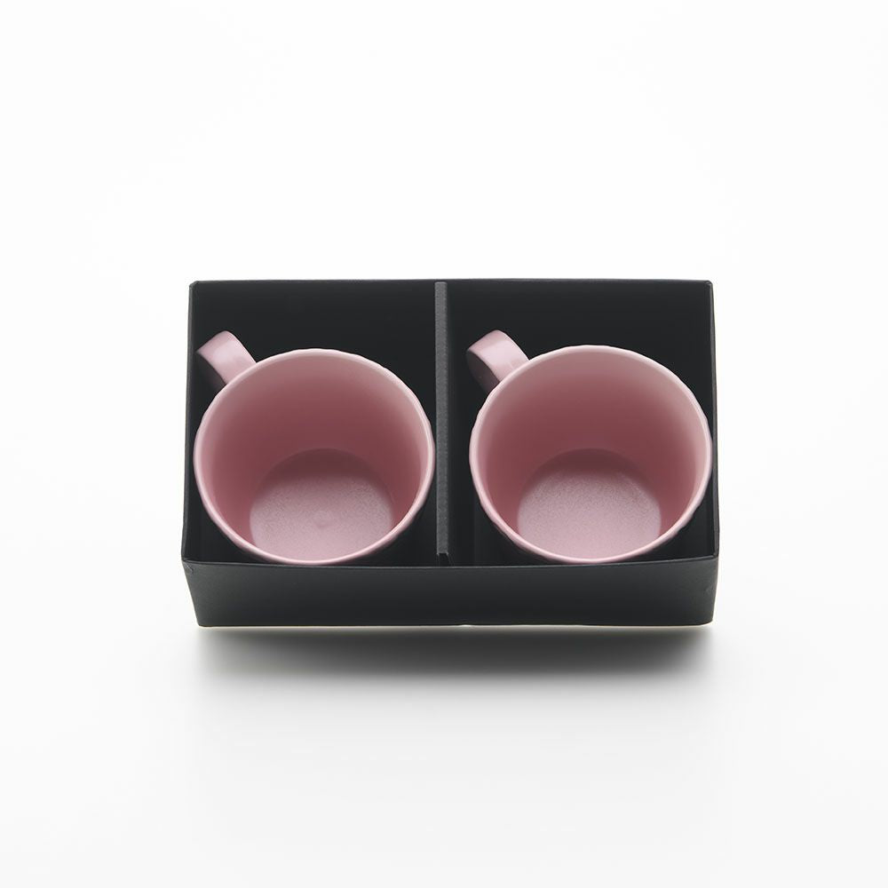 GAUFRE 市松 マグカップ ピンク 2個セット 化粧箱入 – ARITA PORCELAIN