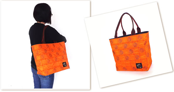 帯リメイク肩掛けトートバッグ】大阪府 リピーターK様 | 帯バッグの