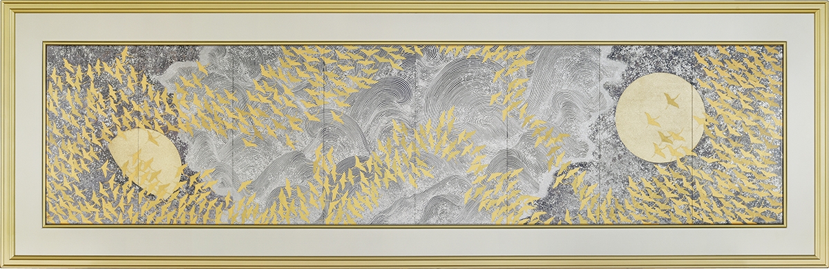 加山又造『 千羽鶴』 | 陶板画 | 日経アート