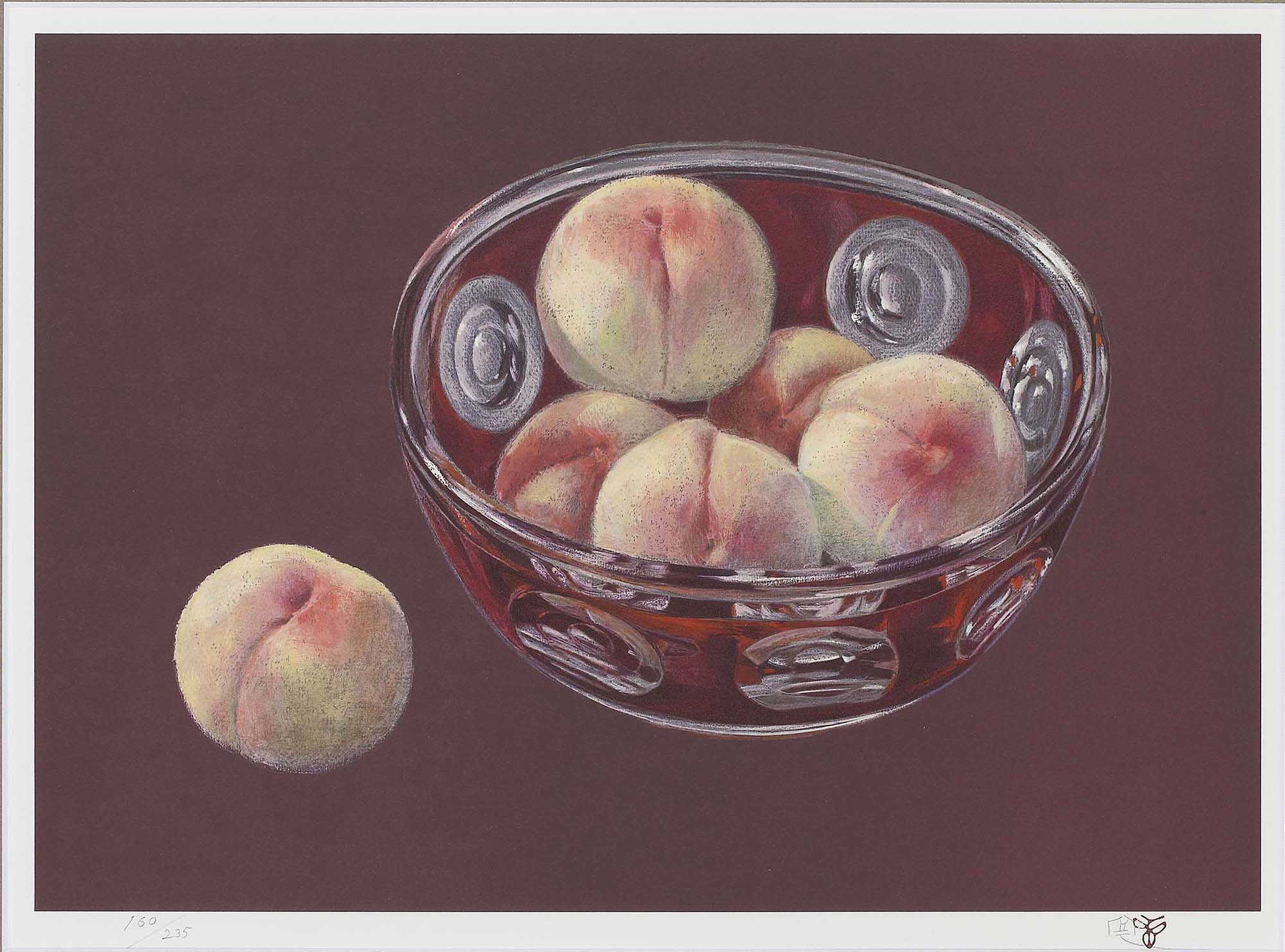 杉山寧『 桃』 | リトグラフ | 日経アート