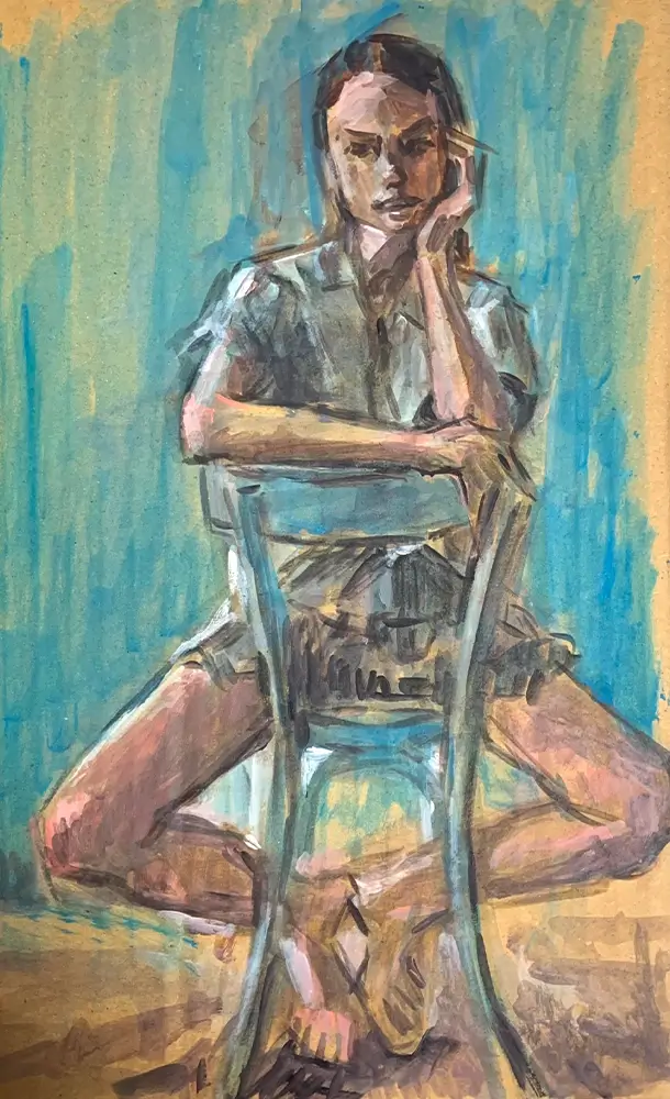 アクリル絵の具で描く】人物画・石膏像・動物