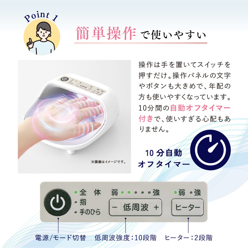 手指用低周波治療器（ハンドケア） AX-HK126 – アテックスダイレクト