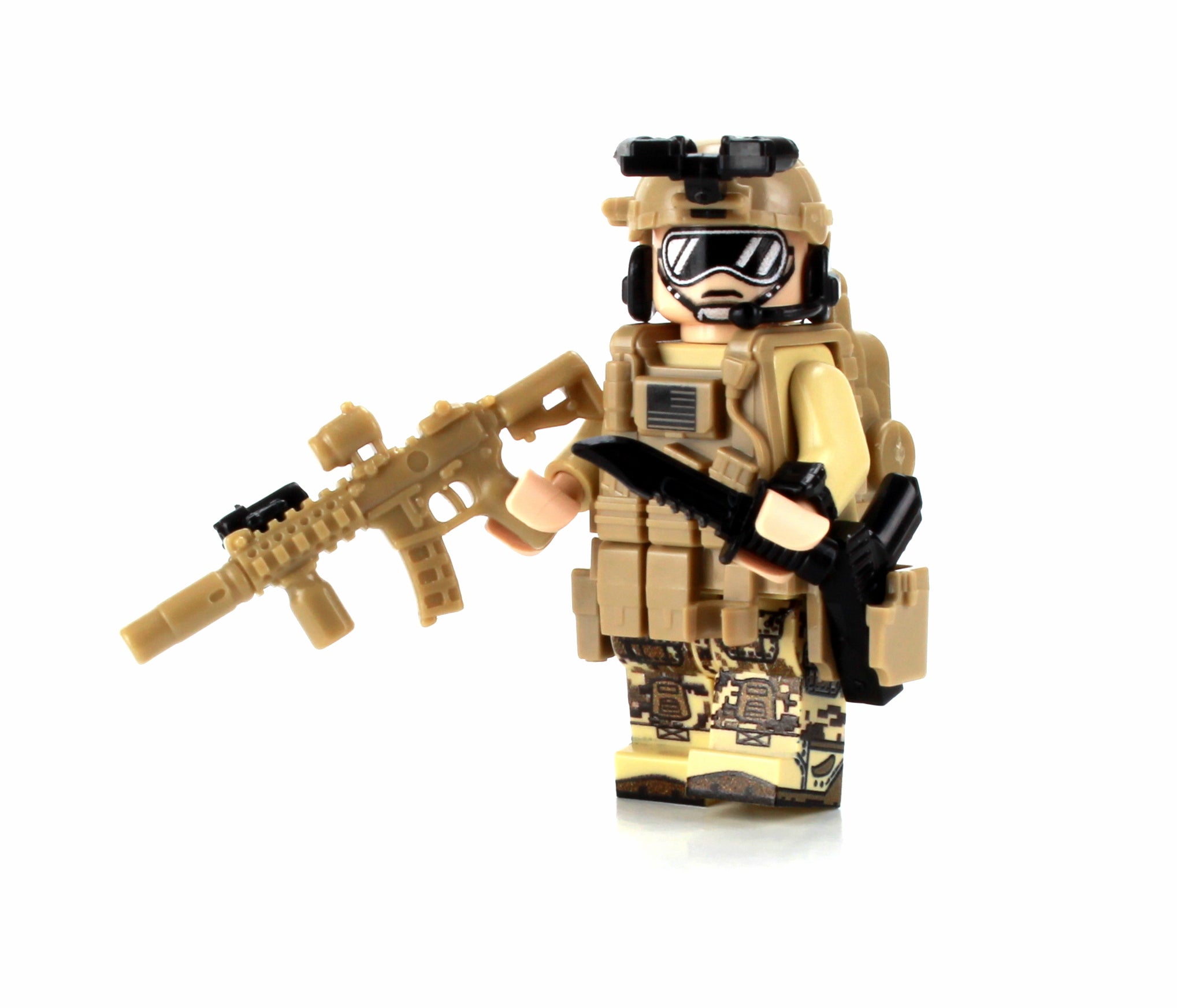 Navy Seal Team 6 Special Forces Custom Minifigure, BB47 – United