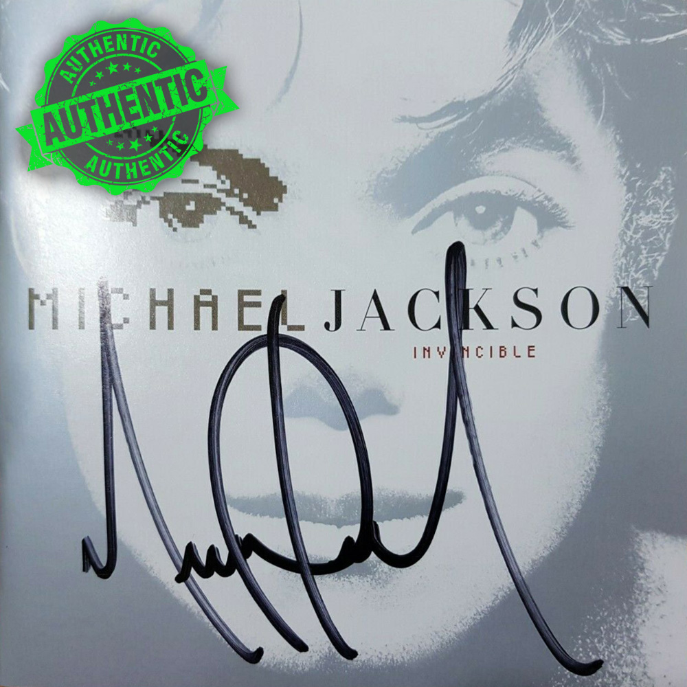 Michael Jackson signed “Invincible” CD & Pass | Memorabilia Catalogue