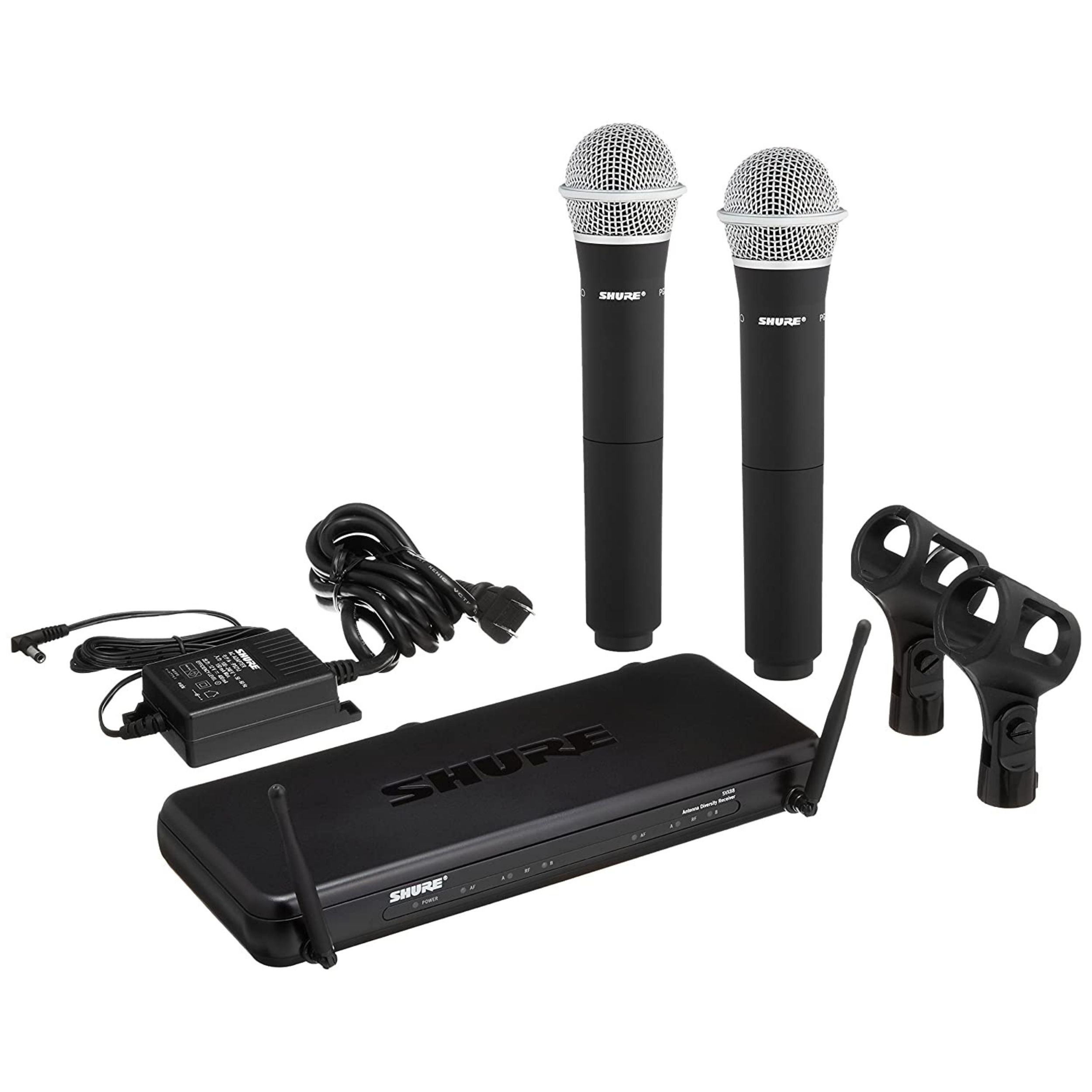Shure SVX288/PG58 Dual Hand Wireless Microphone System - AV One
