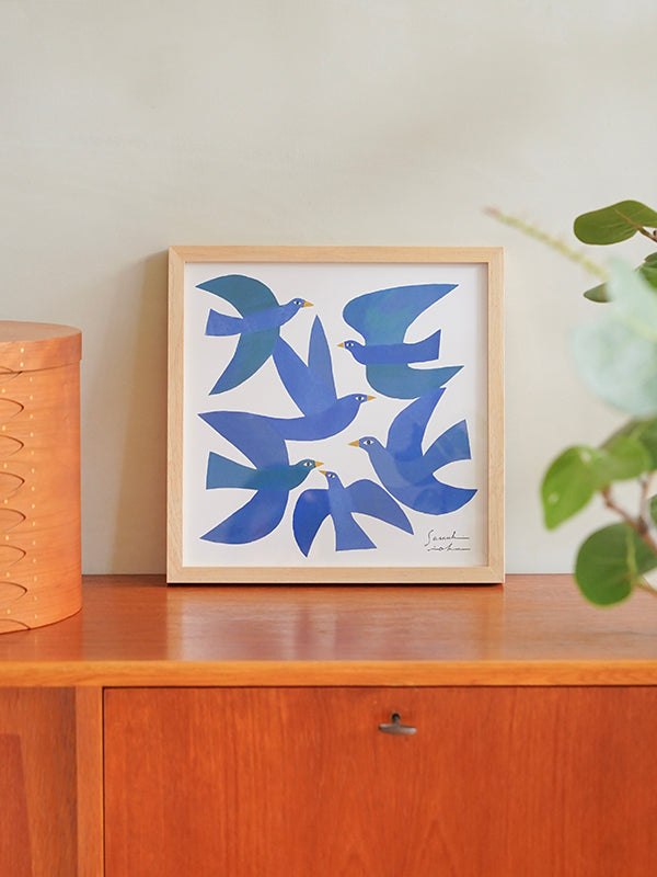 アートフレーム L ナチュラル イオクサツキ 青い鳥 | AXCIS ONLINE