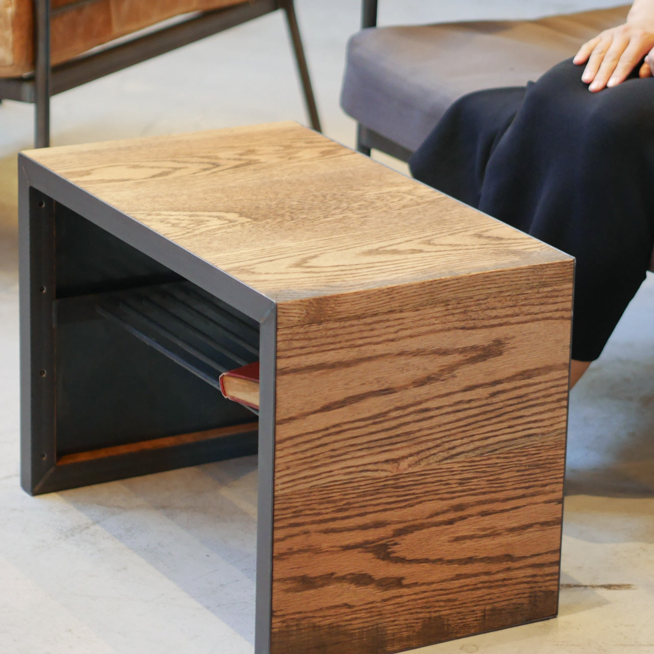 2wayサイドテーブル》コの字テーブル | オーダーメイドのアイアン家具