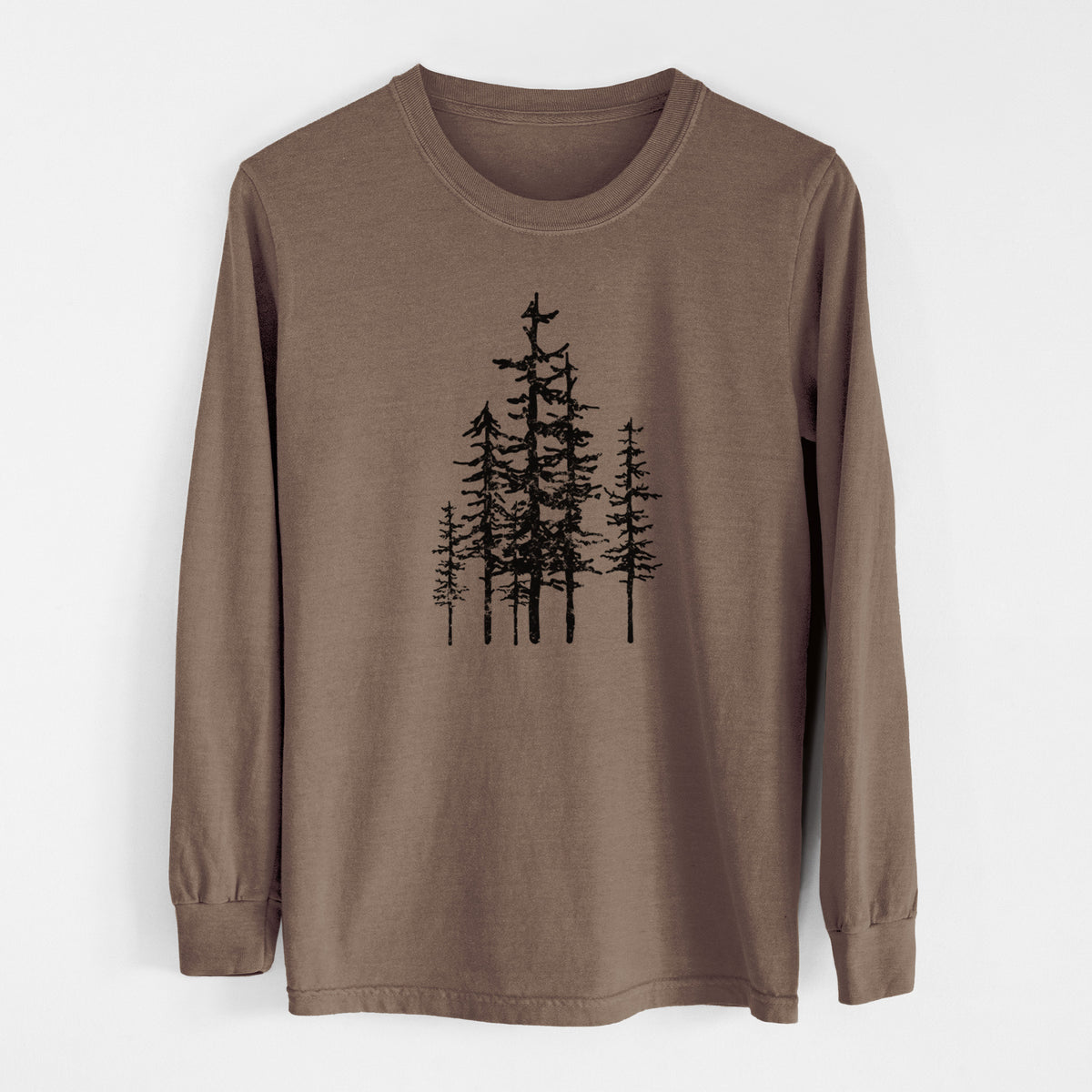 Evergreen Trees - Unisex Comfort Colors 100% Cotton Long Sleeve