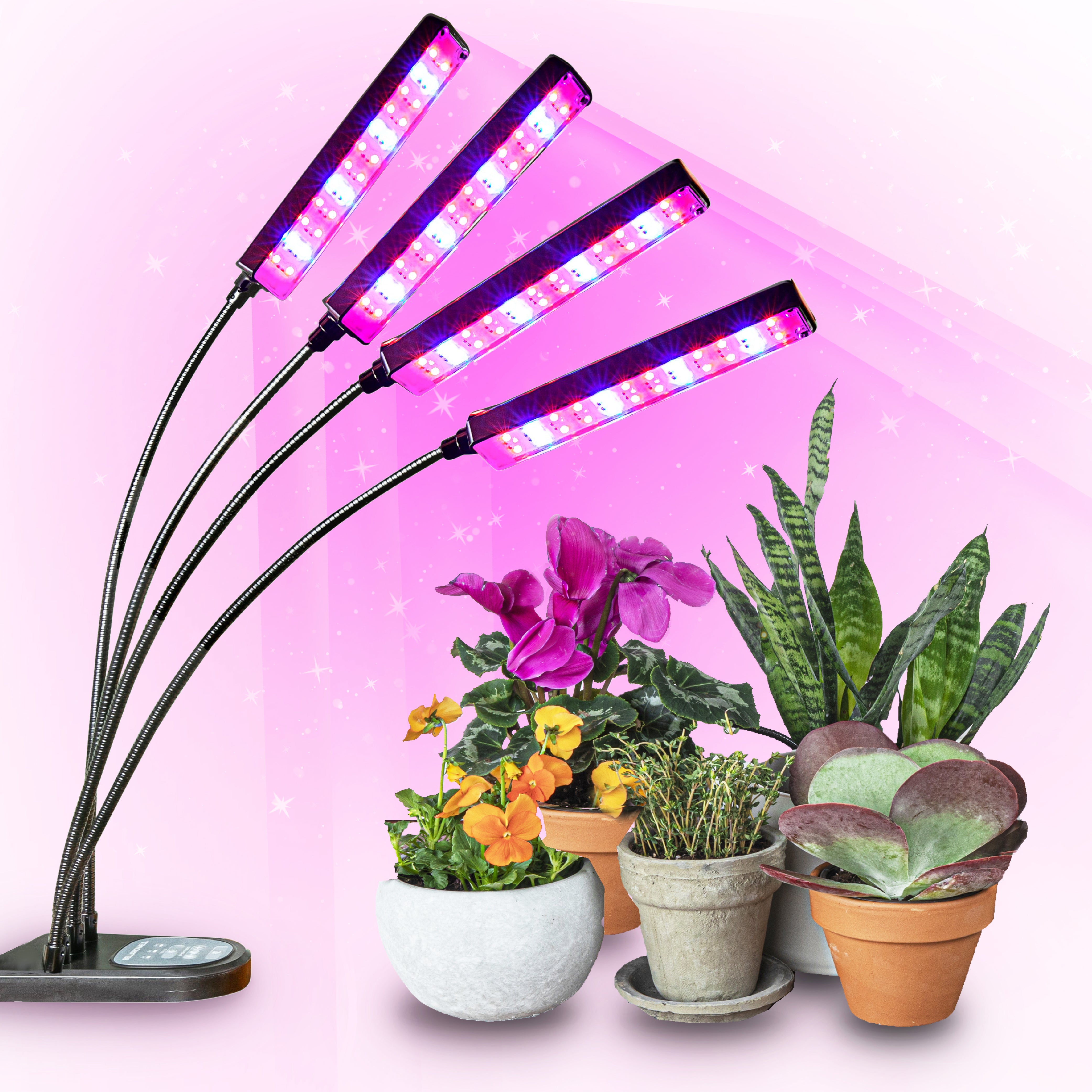 Bionic Grow Light - 2, 3 and 4-Head Adjustable Full Spectrum LED
